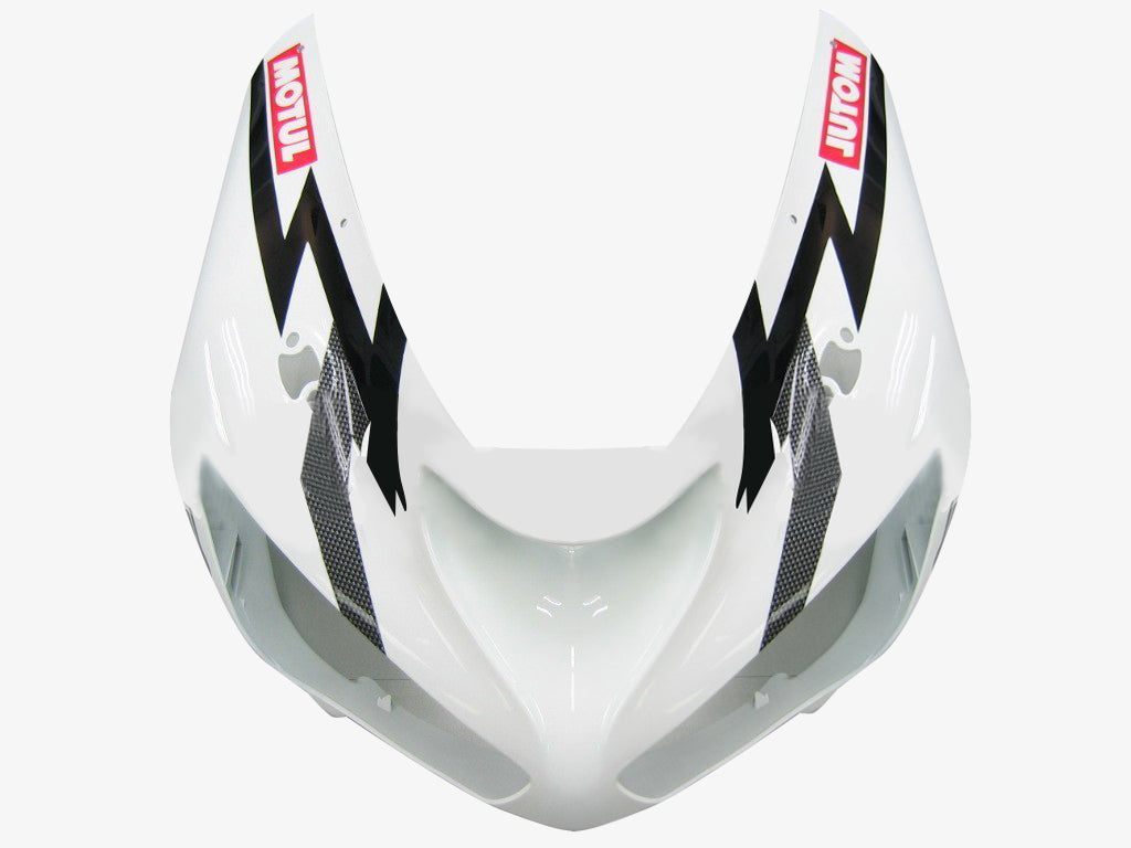 2005-2006 Kawasaki ZX6R 636 Fairings White Black Corona Racing Generic