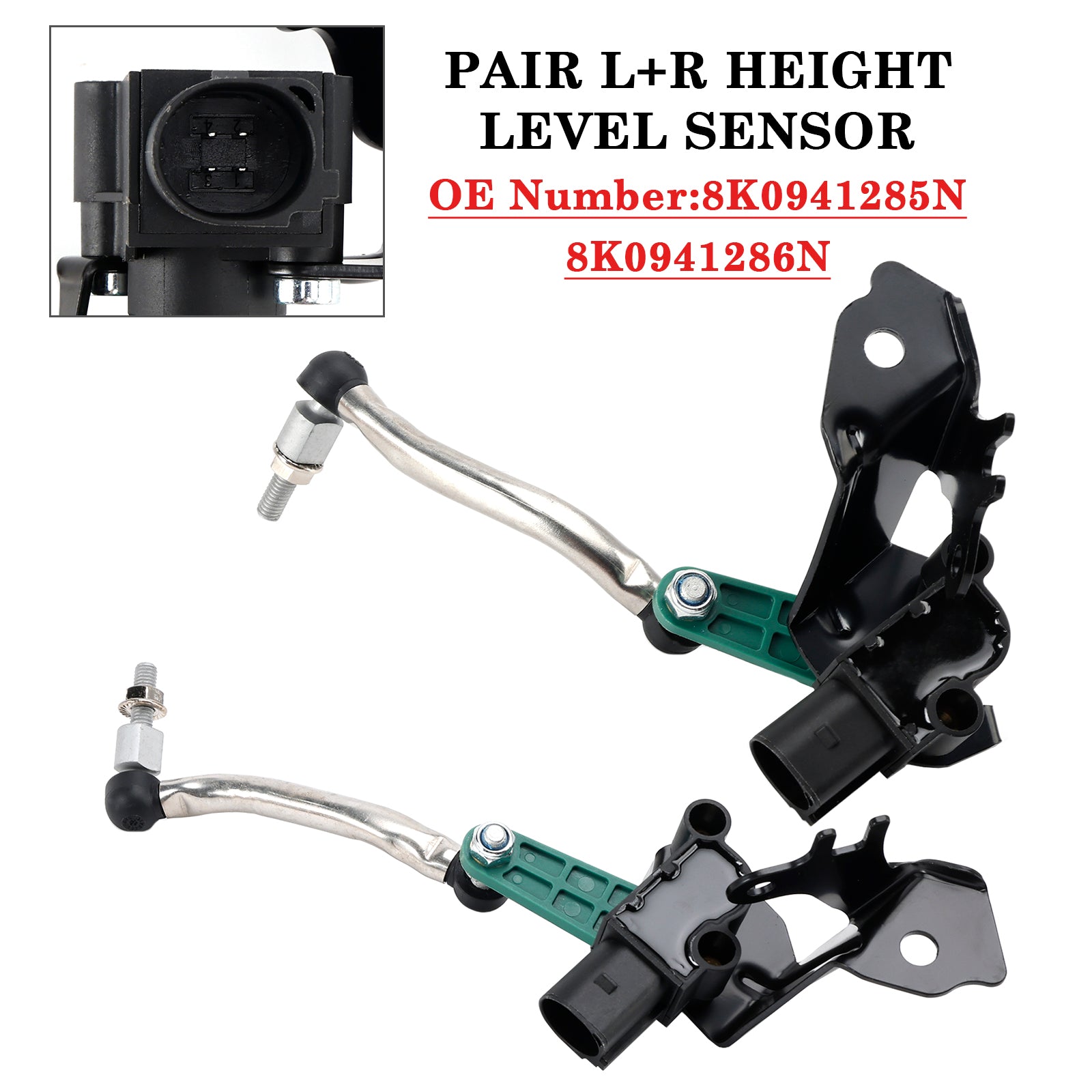 2007-2017 Audi A5 2x ophanging rijhoogtesensor 8K0941285N 8K0941286N