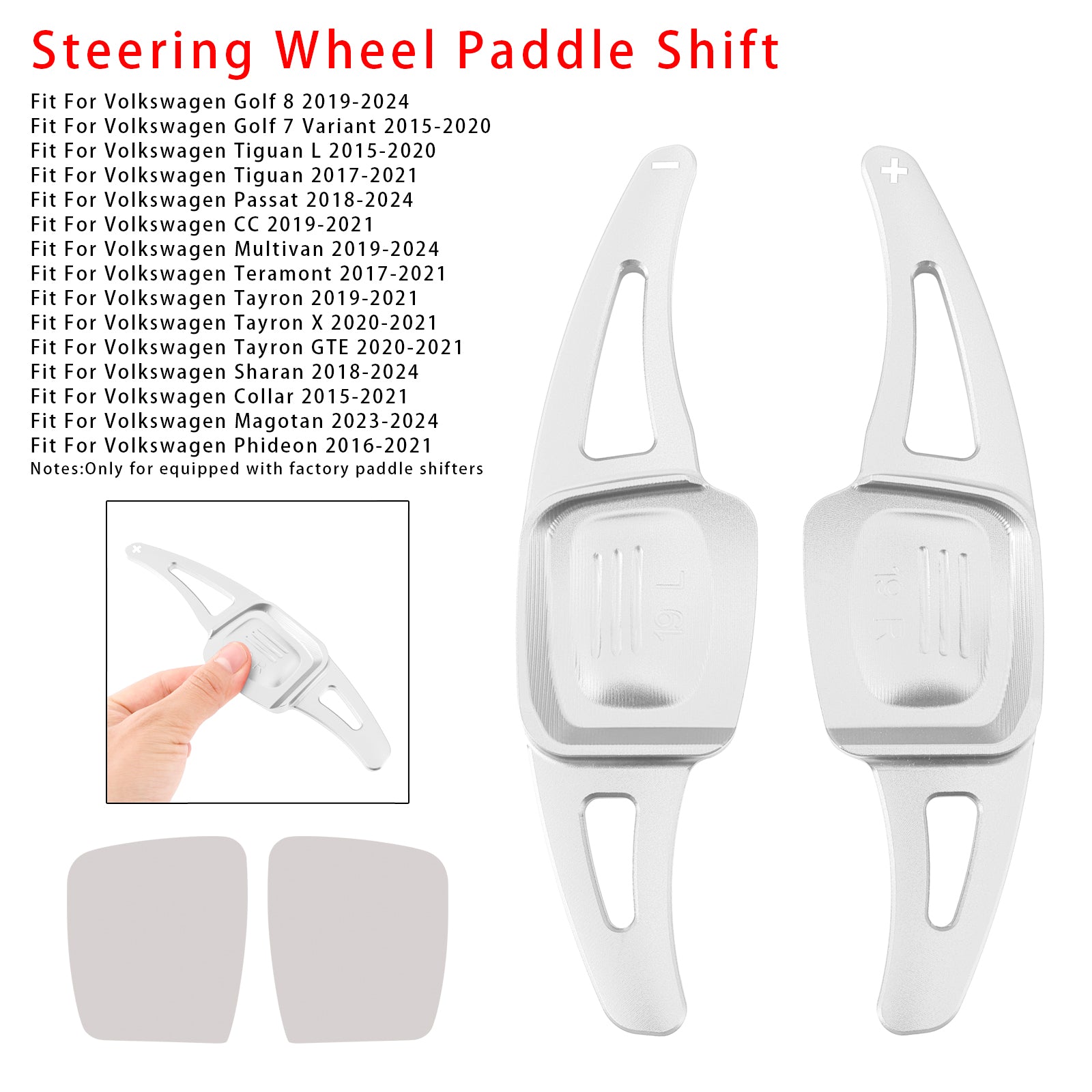 Steering Wheel Paddle Shifter Extension For VW Golf 8 Tiguan