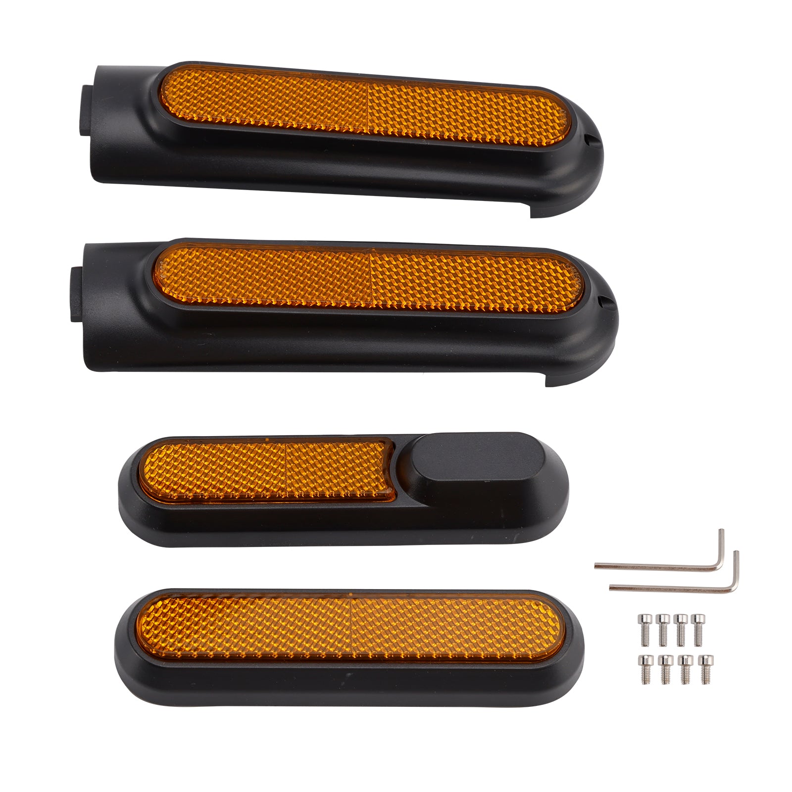 Conjunto de 4 tampas laterais de scooter com refletor traseiro para Xiaomi 4 Pro (1ª geração)