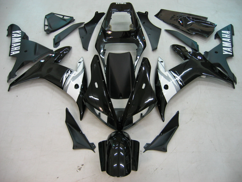 2002-2003 Yamaha YZF-R1 Black R1 Racing Amotopart Fairings Customs Fairing