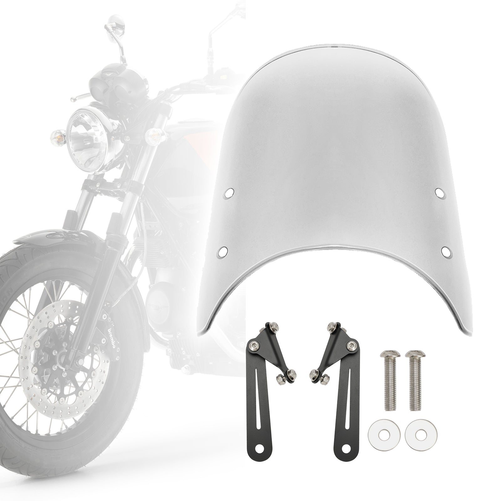 Voorruit Voorruit geschikt voor Scrambler 1200 XC XE 19-23 Street Twin 900 16-23