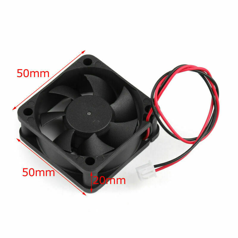 Pin Wire Fan 2 Borstelloze DC PC 0,18A Koeling 12V Computer 5020s 50x50x20mm F10