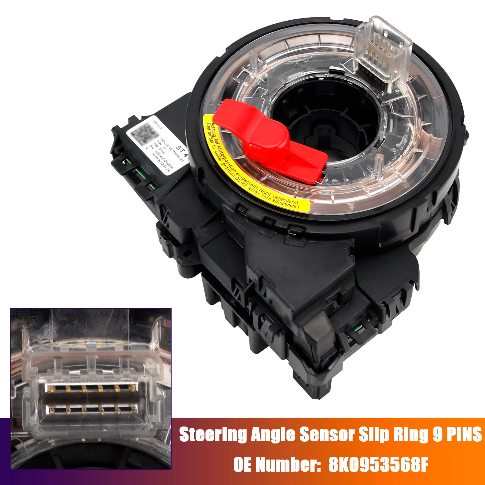 2008-2017 Zostava snímača snímača špirálového kábla Audi S5 9 PINS 8K0953568F