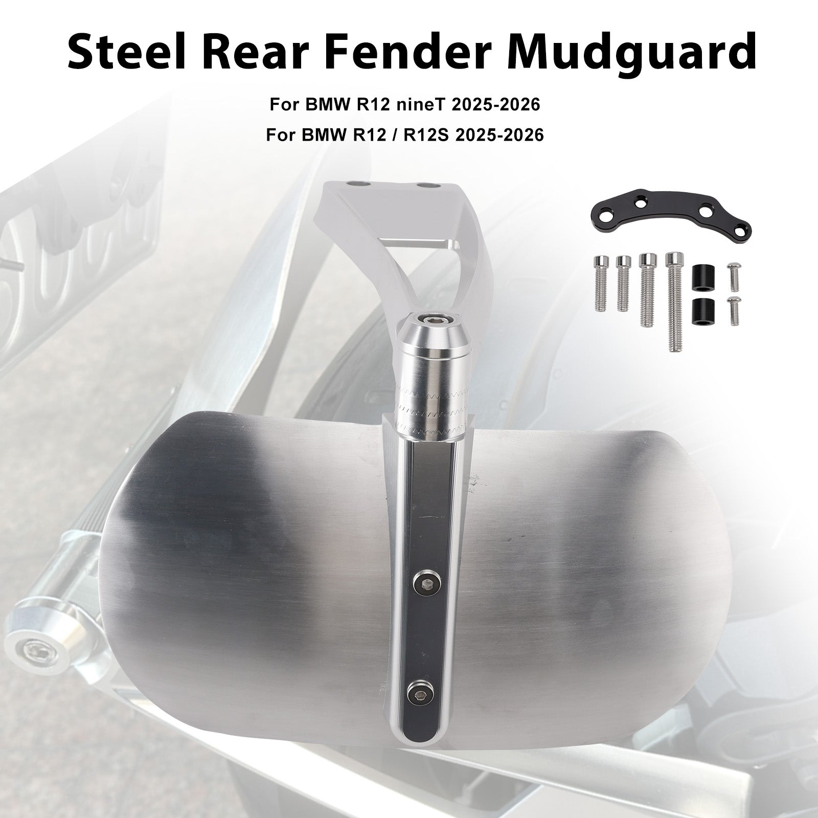 2025-2026 For BMW R12 GS Steel Rear Fender Mudguard