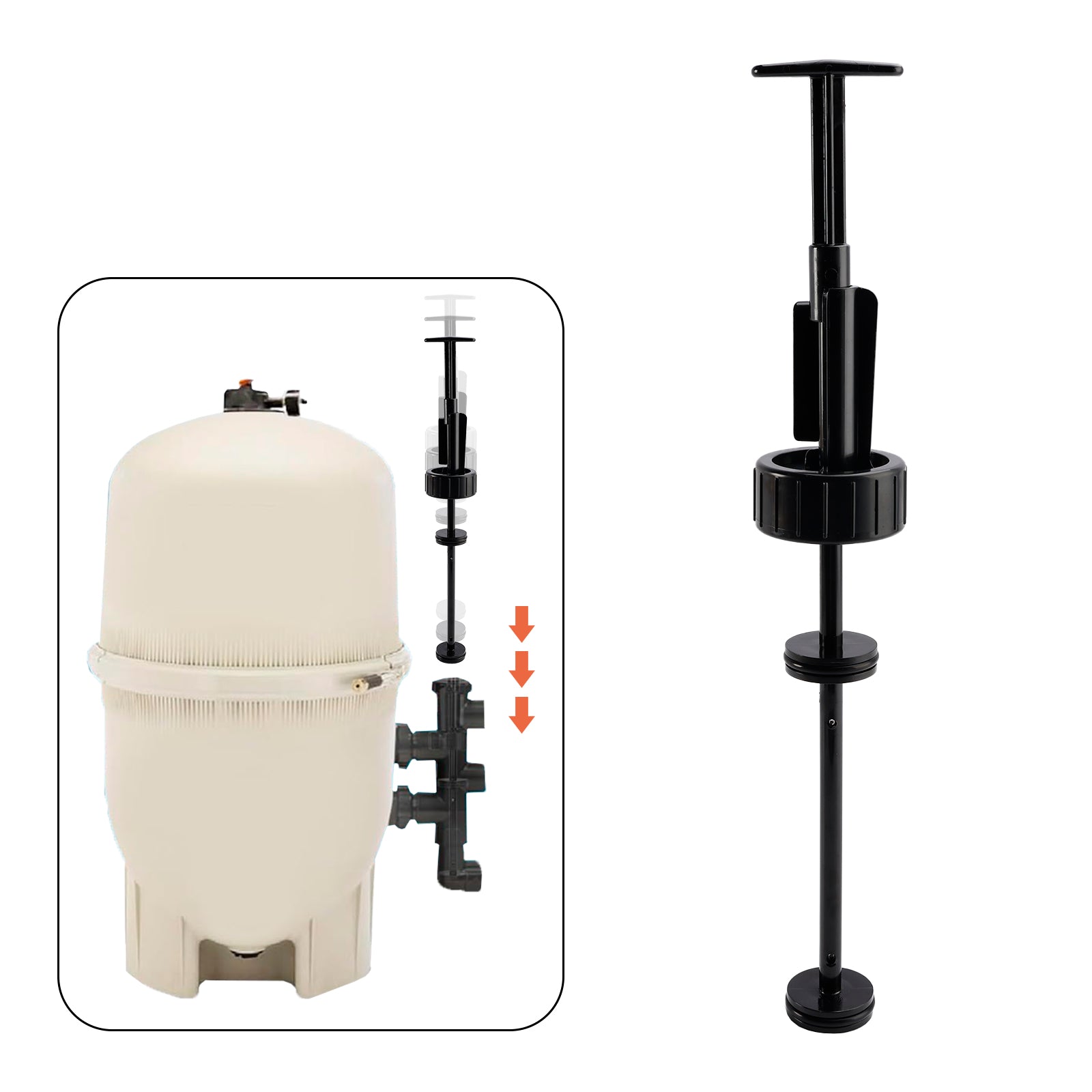 263055 Stempelakselmasse for Pentair PVC Slide Pool og Spa Multi-Port Valve