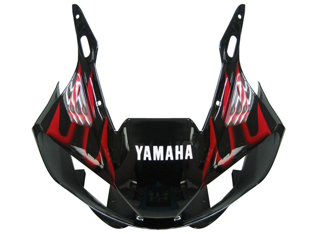 1998-2002 Yamaha YZF-R6 Black & Red Flame Racing stroomlijnkappen algemeen