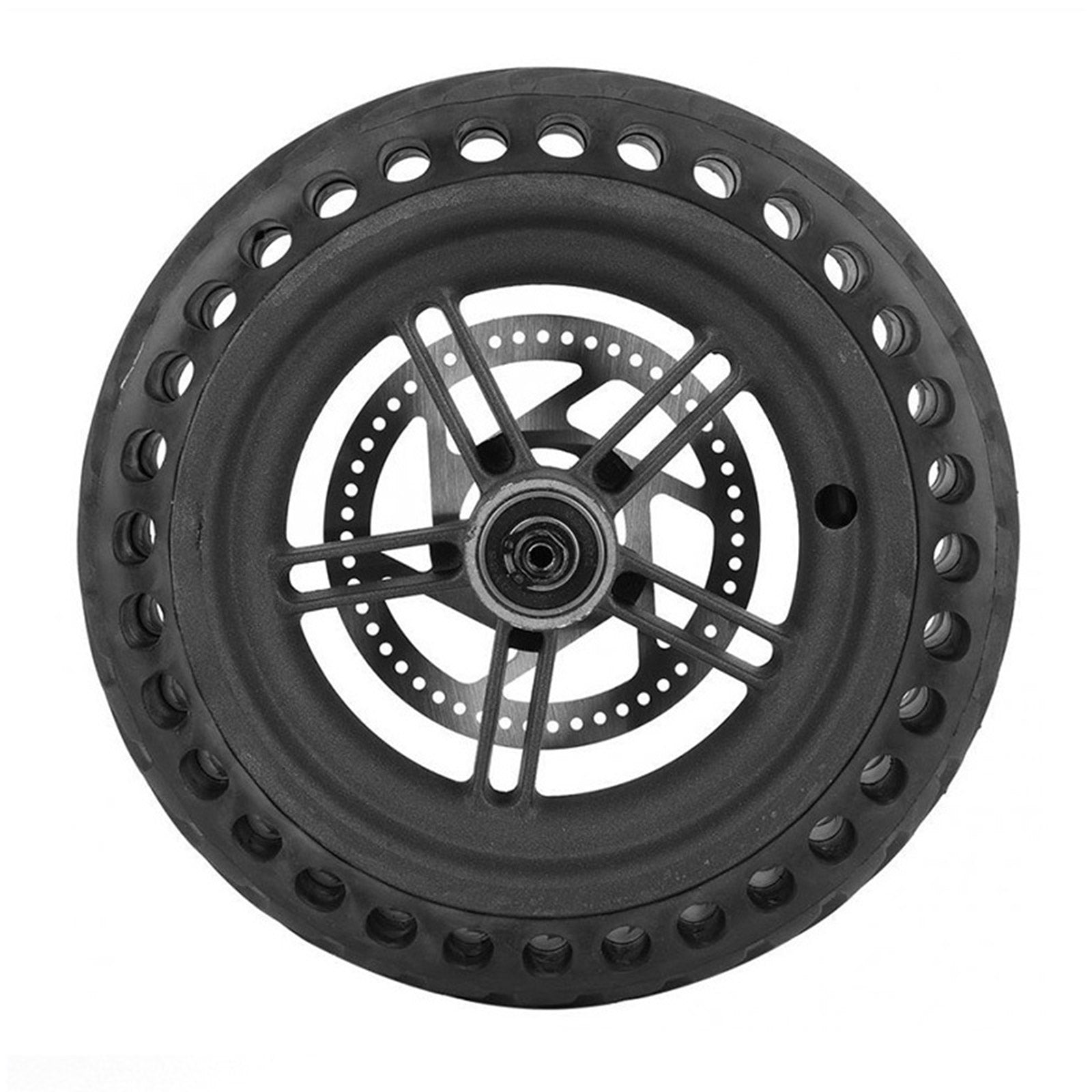 8.5" honeycomb runflat tire rear wheel+hub+disc brake disc For M365/1S/LITE