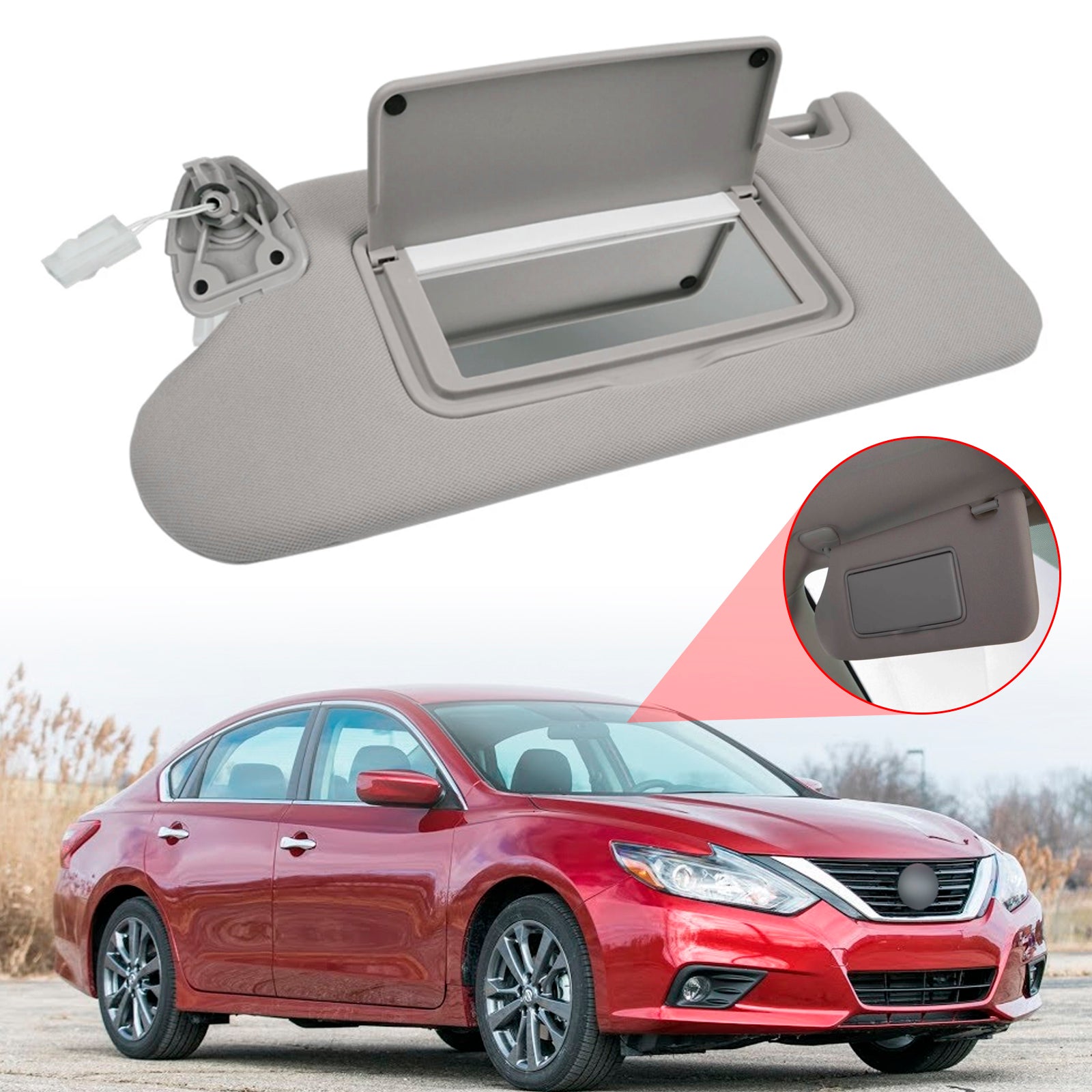 Visera solar lateral izquierda gris Nissan Altima 2013-2018 964013TA2A