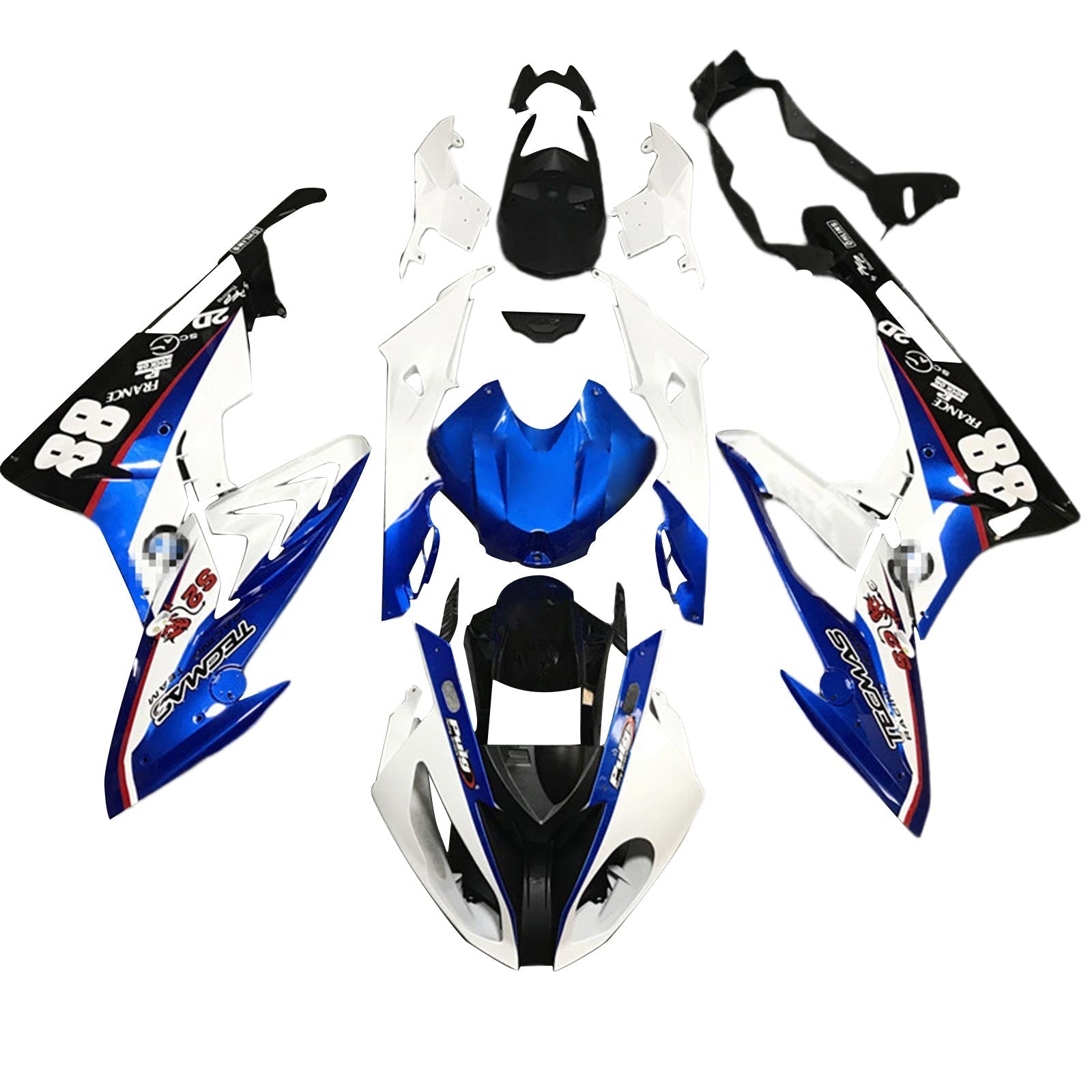 2017-2018 BMW S1000RR Kuipset Carrosserie Kunststof ABS
