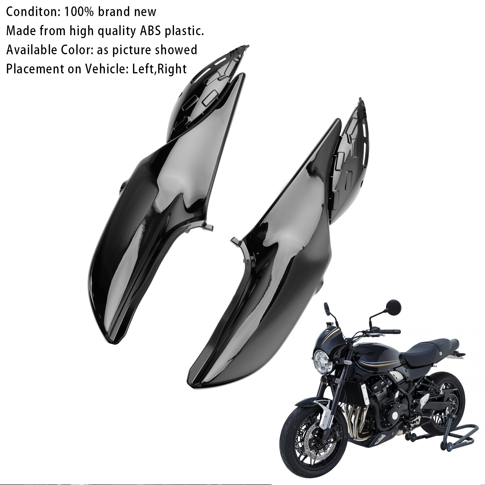 Side Frame Panel Protector Fairings Cover For Kawasaki Z900RS 2018-2024