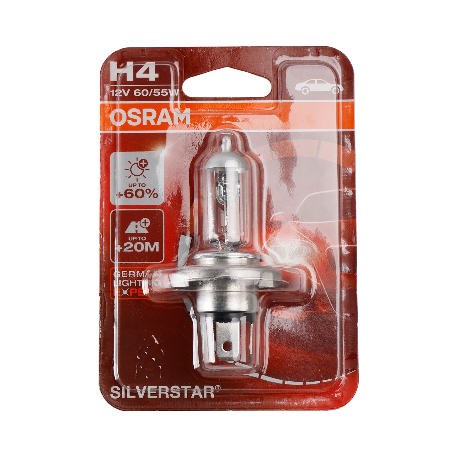 Motorlamp Silverstar H4 64193SVS P43T 12V 60/55W Voor OSRAM