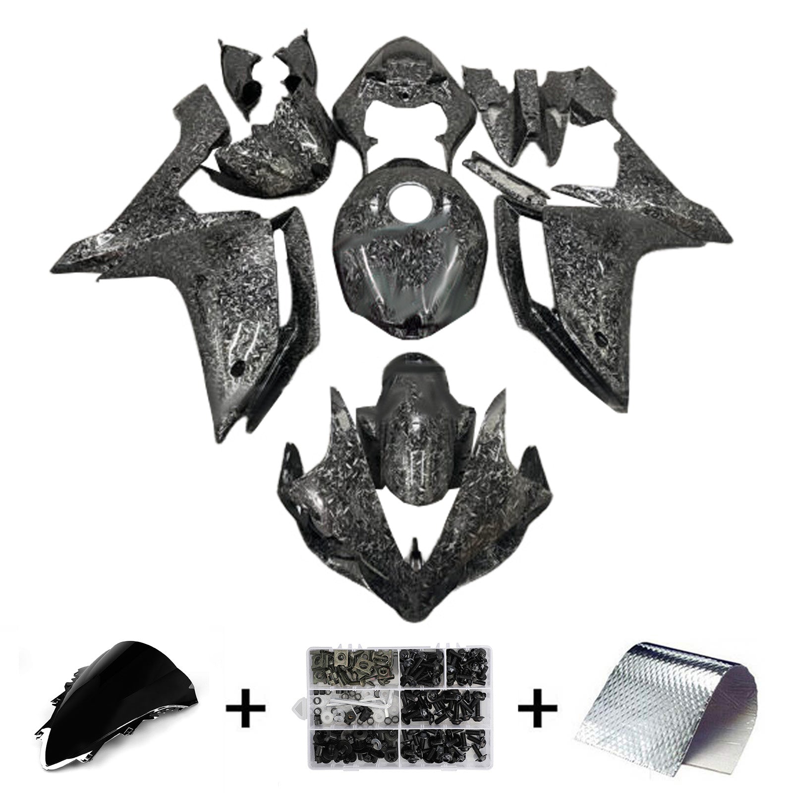 Injectiekuipset carrosserie kunststof ABS voor Yamaha YZFR1 YZF-R1 2007-2008