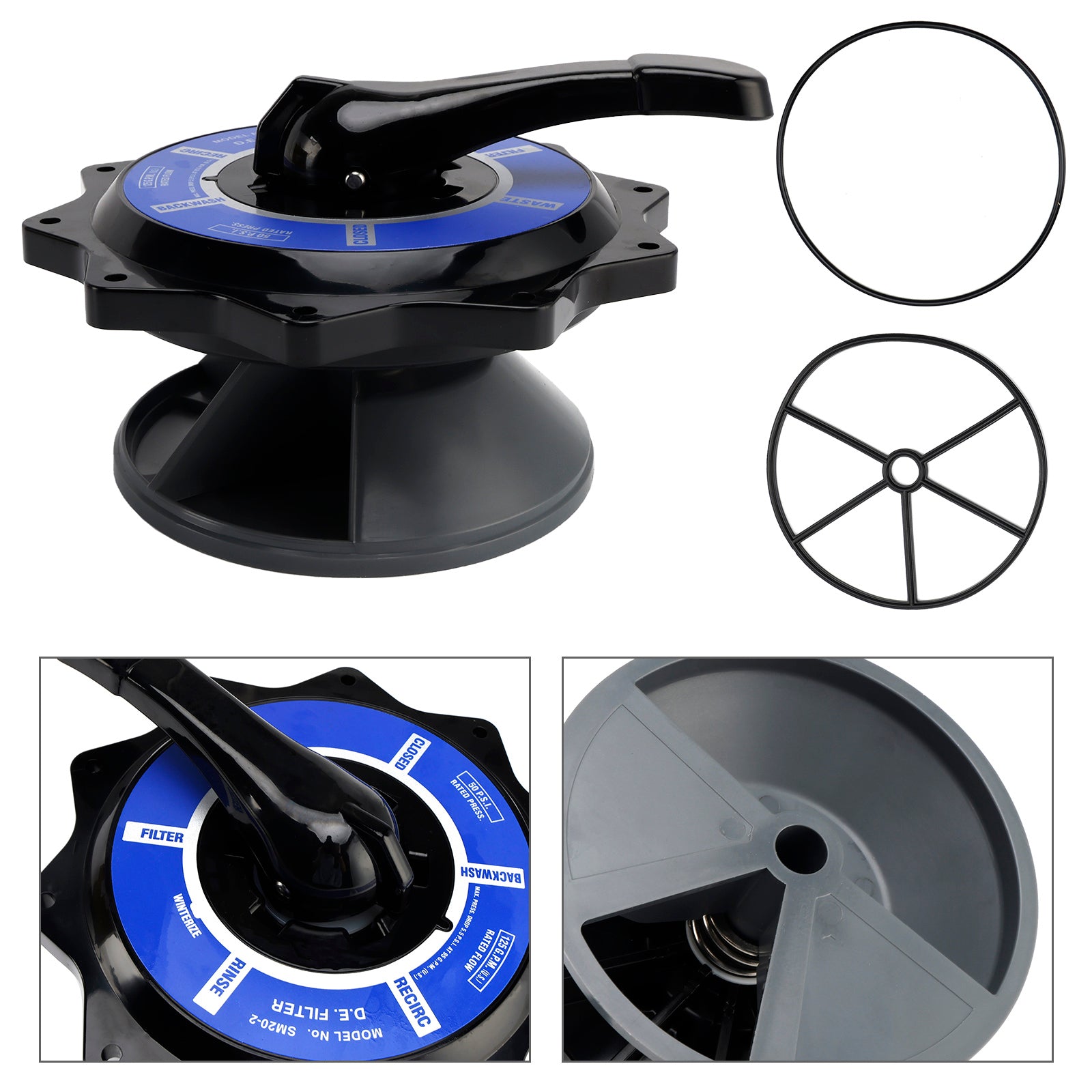 R0443900 2" Ensemble de vannes supérieures pour le remplacement de la vanne multiport Zodiac Jandy