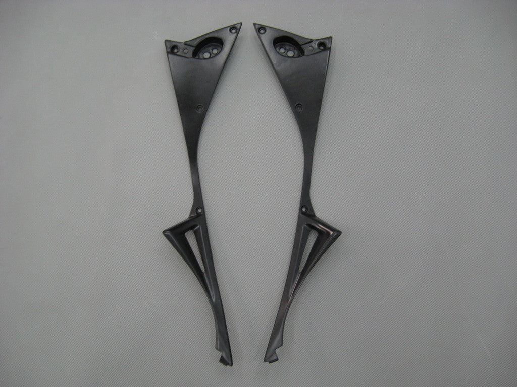 2007-2008 Honda CBR600 RR Amotopart Kit de carénage d'injection carrosserie plastique noir ABS #7