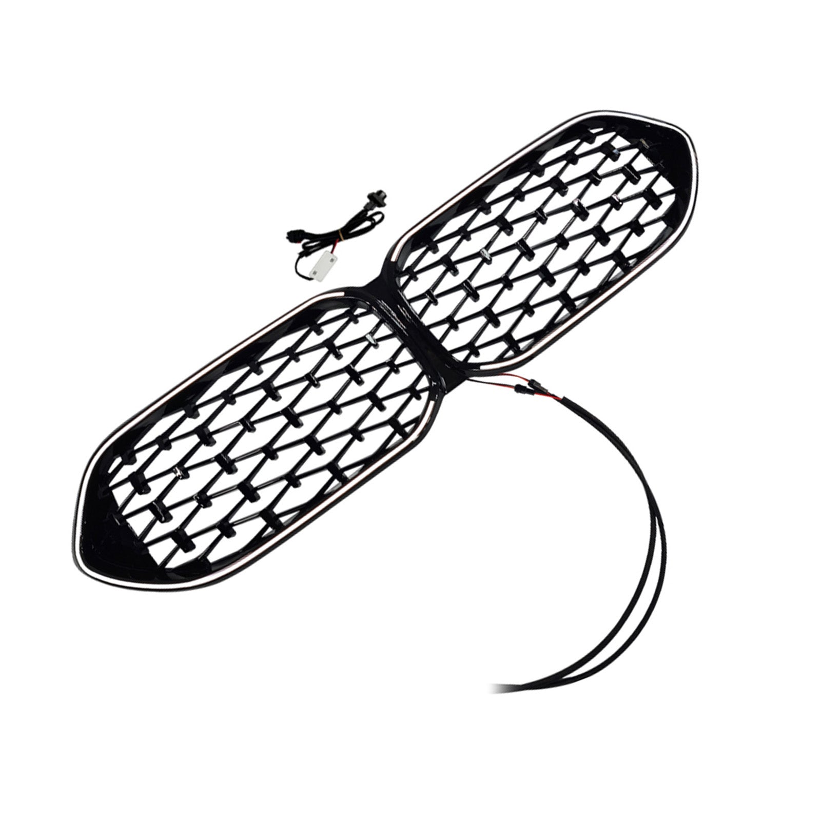 Gloss Black Front Grille Grill Fit BMW 2 Series F44 2020-2023 Coupe Diamond
