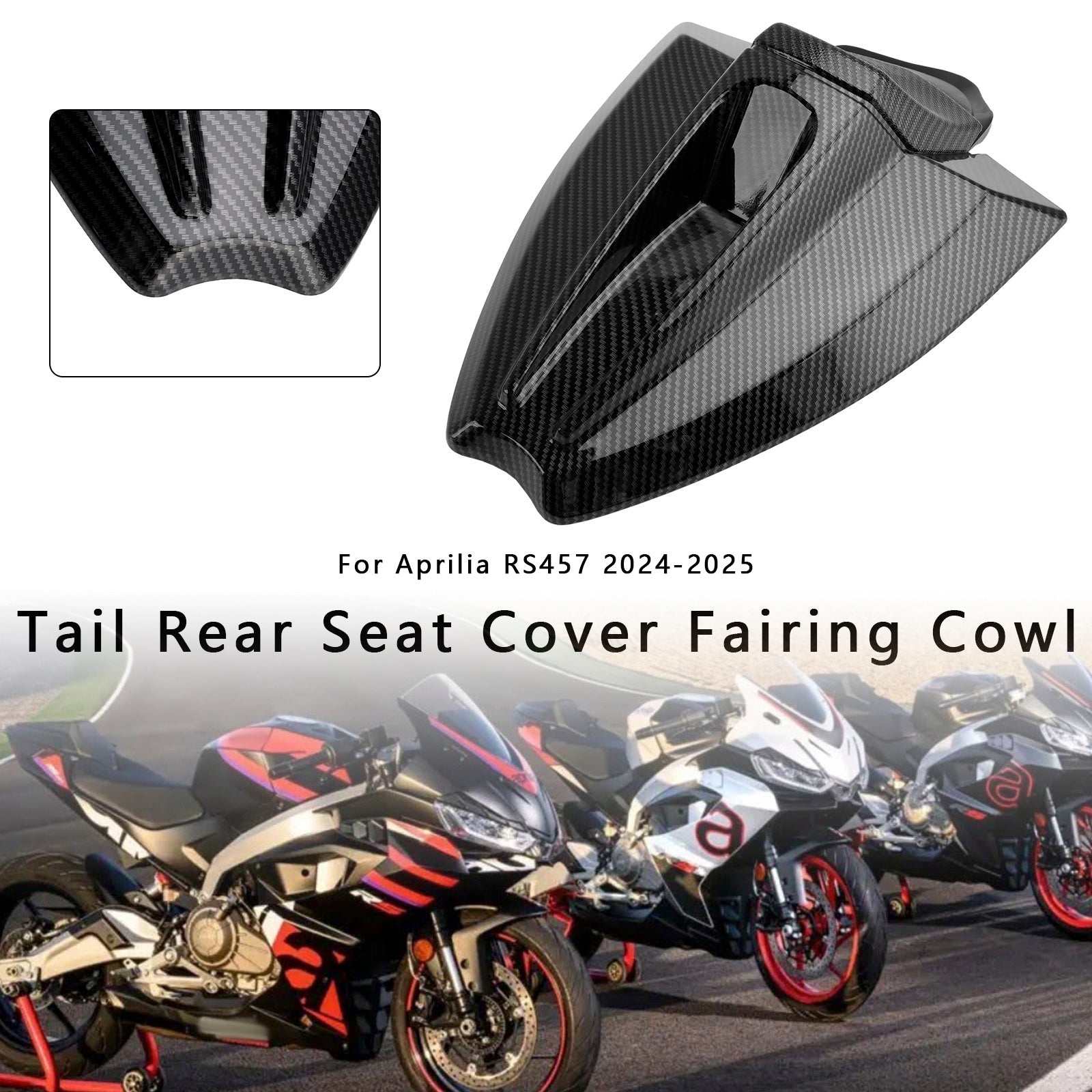2024-2025 Aprilia Rs 457 Hale baksete deksel Fairing Cowl