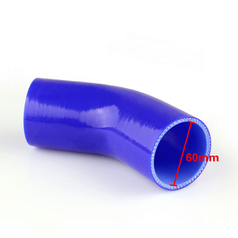 Elbow 45 Degree 90mm 60mm Silicone Tubo Hose Coupler Intercooler Turbo Intake