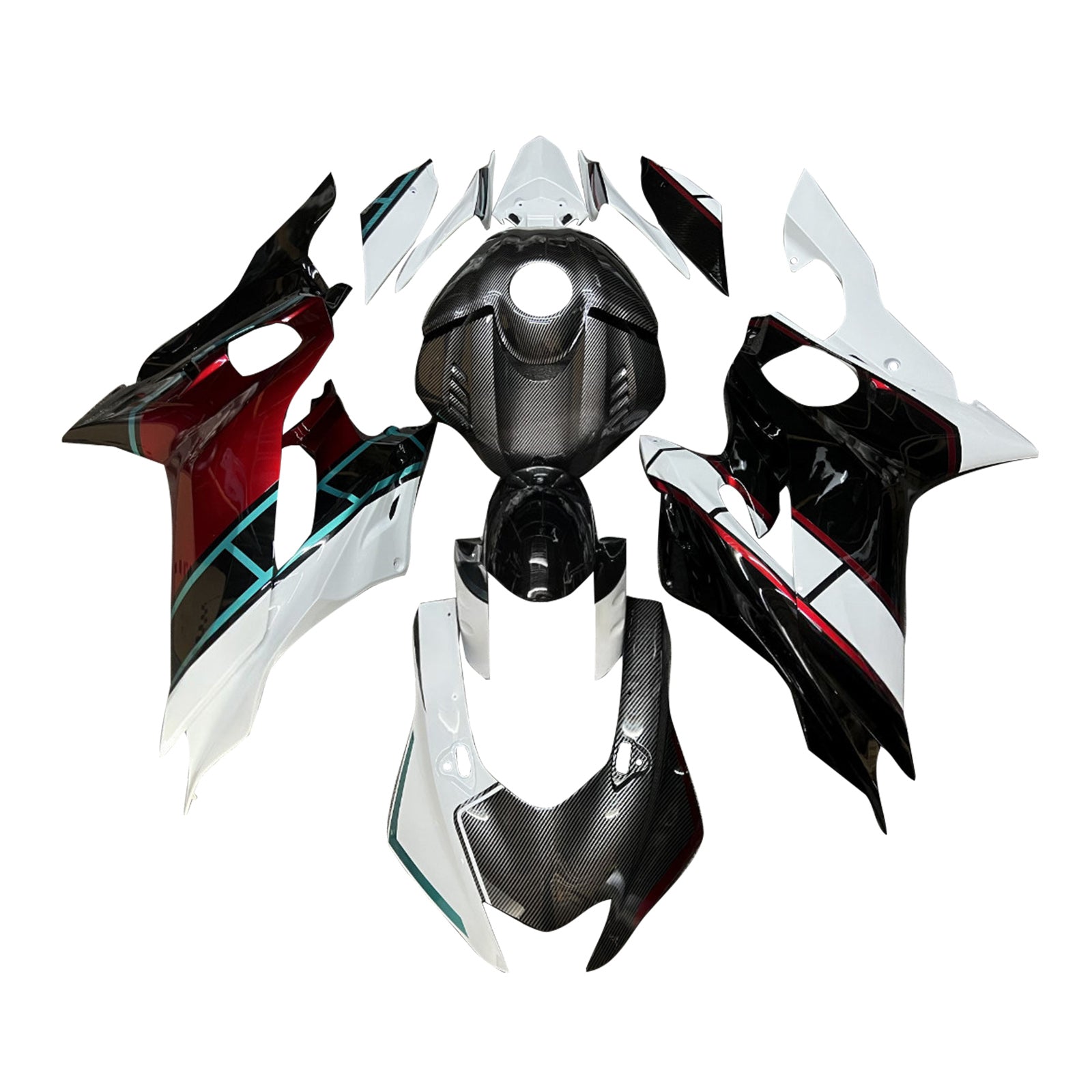 Injectiekuipset carrosserie kunststof ABS geschikt voor Yamaha YZF-R6 2017-2023