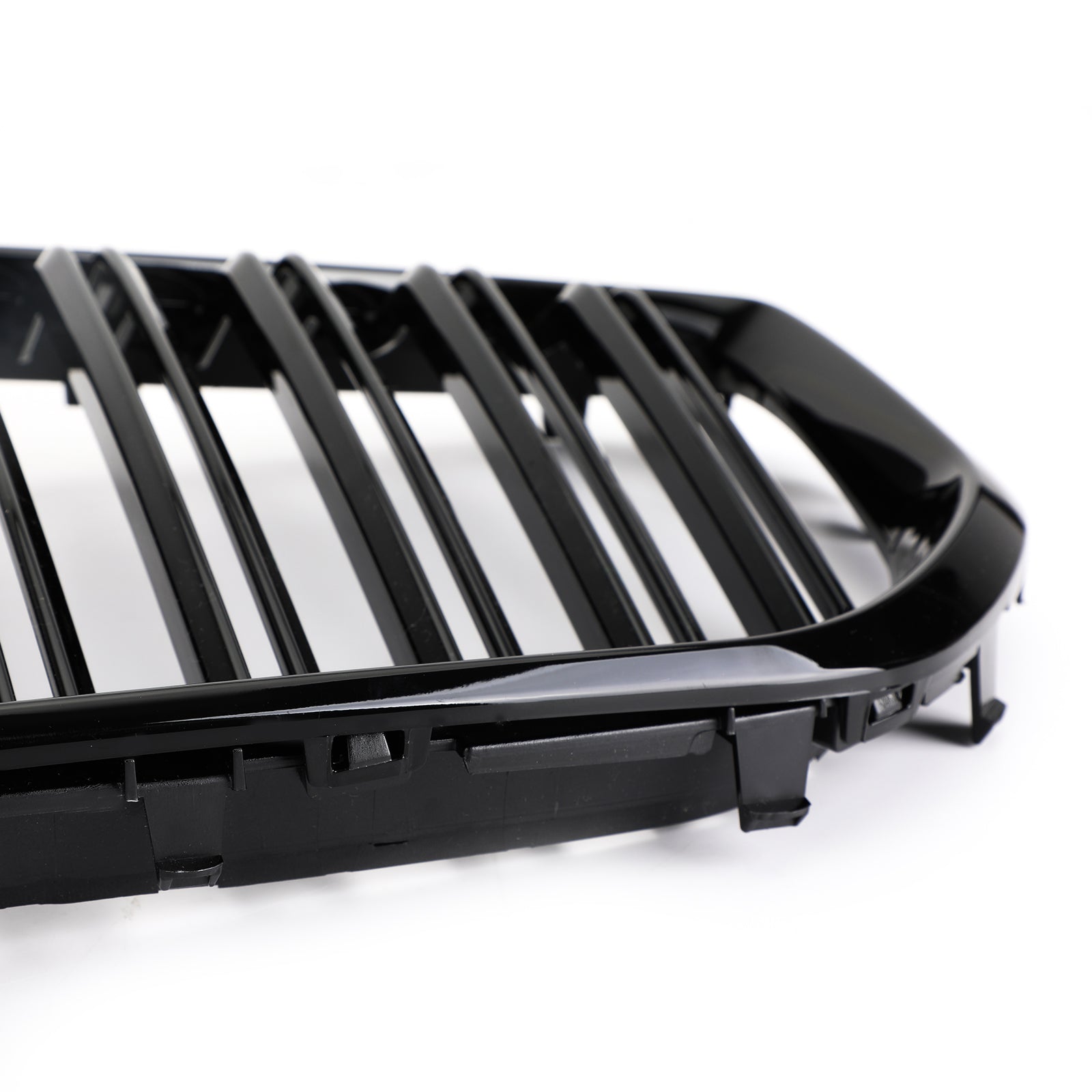 Front Kidney Grille Gloss Black Grill Dual Fin For BMW X5 G05 2018-2021