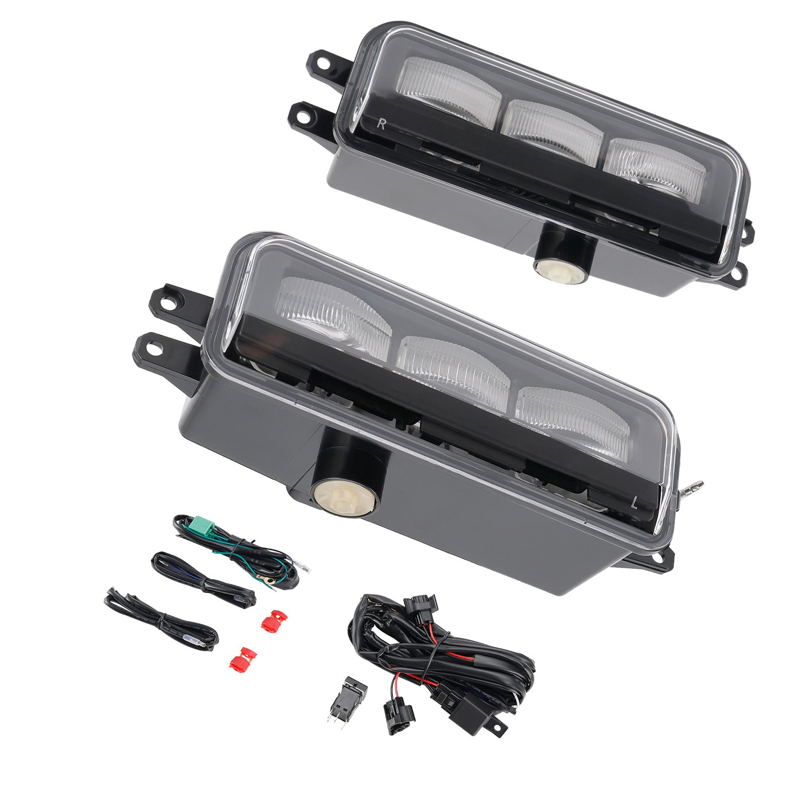 2024-2025 Toyota Tacoma LED främre stötfångare Dimljuslampa + kabelnät