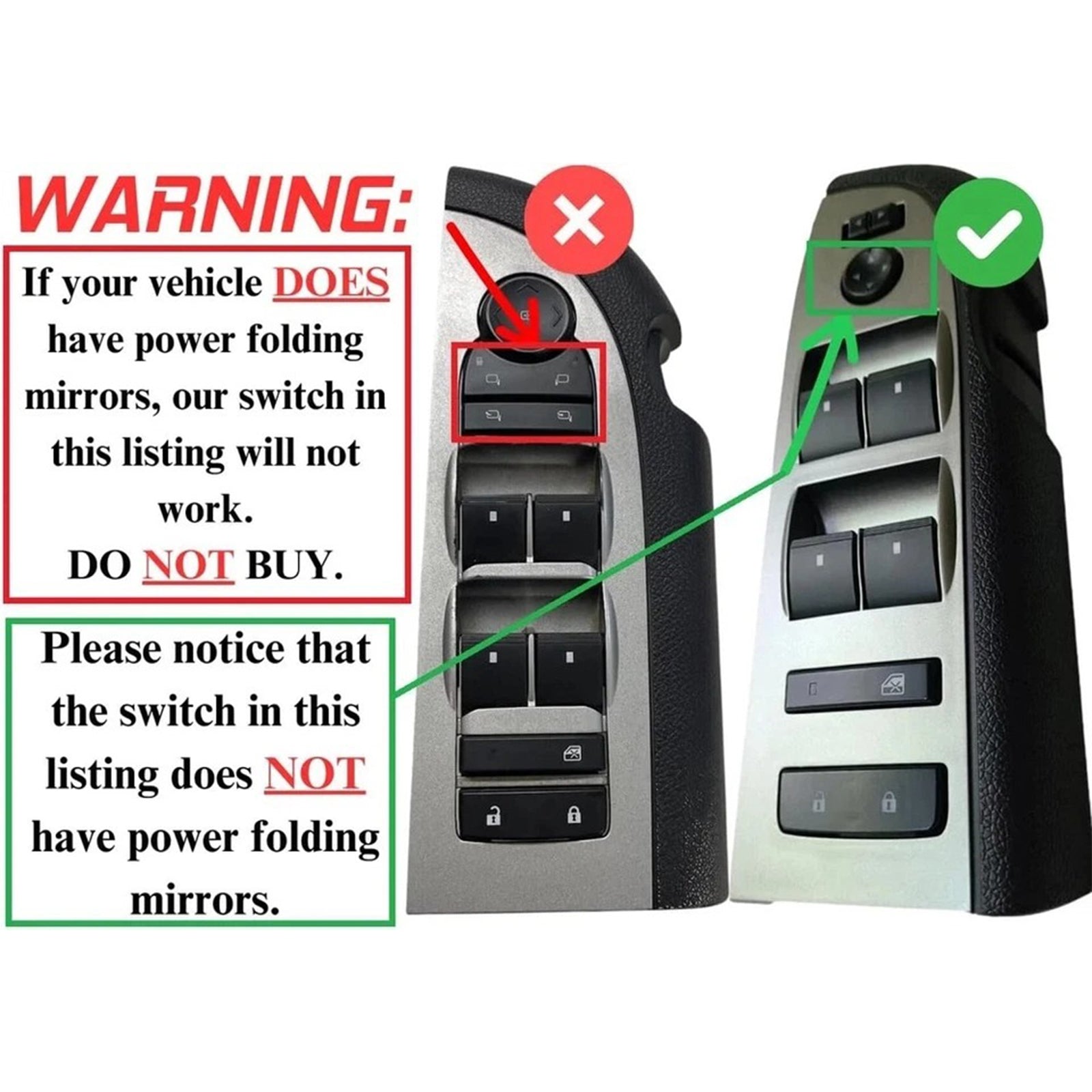 Rámček spínača hlavného okna Chevrolet 2010-2013, zrkadlo & Zostava zámku 22968506