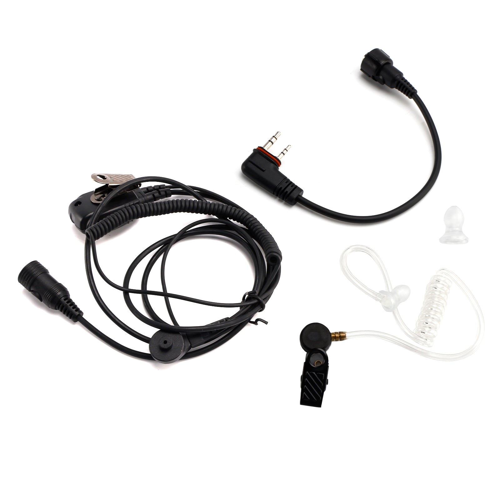 Écouteurs intra-auriculaires à Tube d'air Transparent 102B, avec ligne A24, pour ICOM A25CE A25N A24