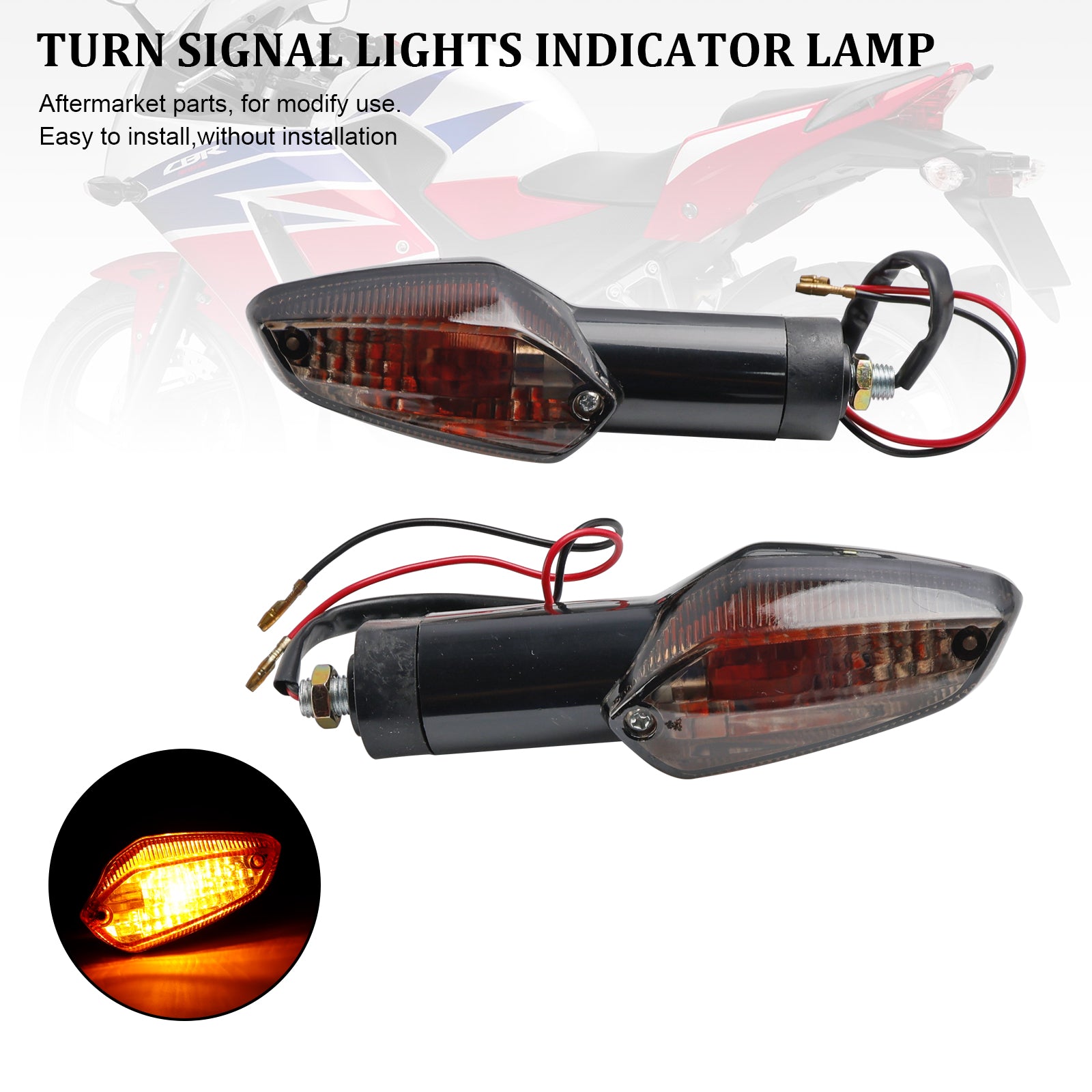 Clignotants, lampe indicateur pour Honda CBR 250R 300R CBF 125 150 CB300