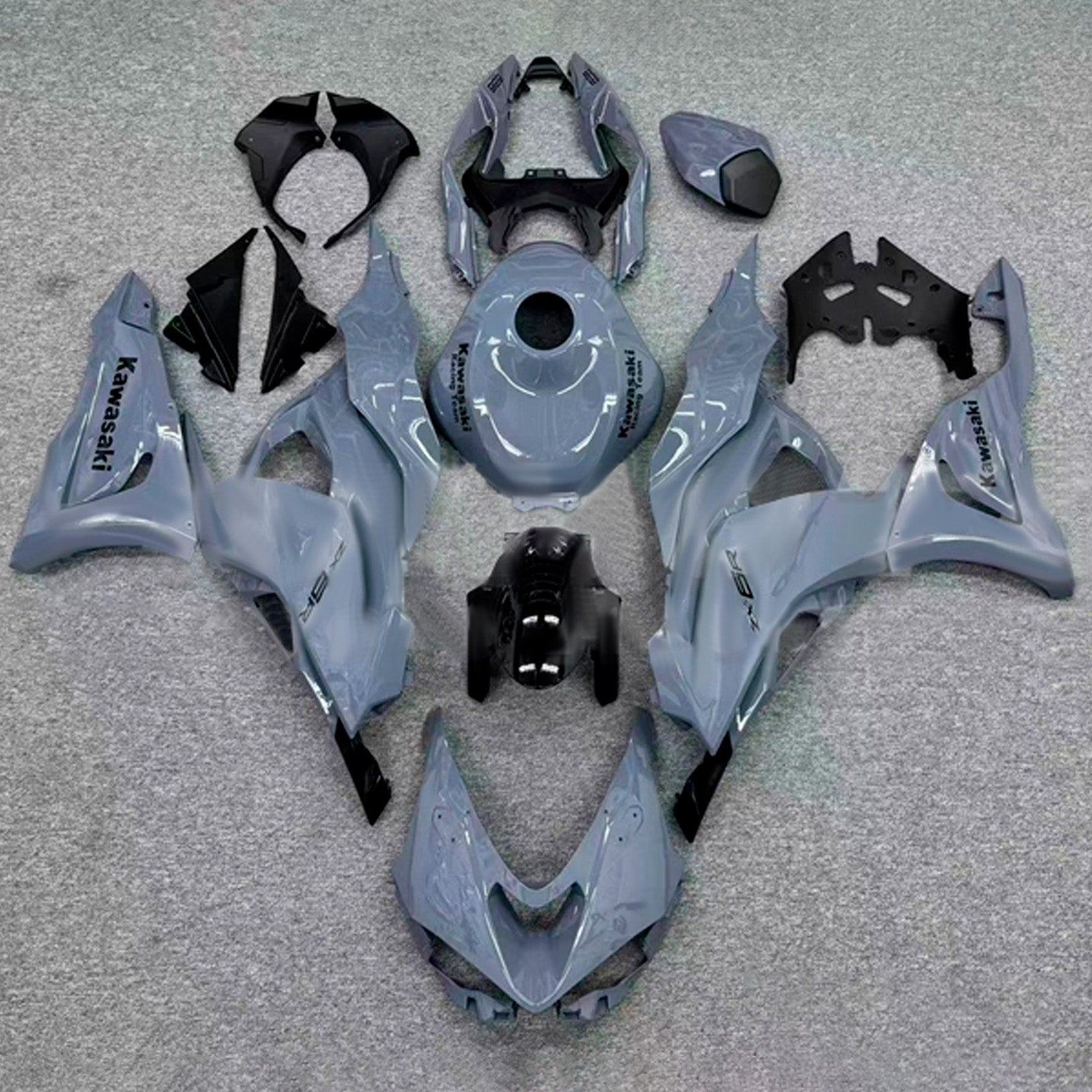 Kit carenatura iniezione carrozzeria in plastica ABS adatta per Kawasaki ZX-6R 2024-2025