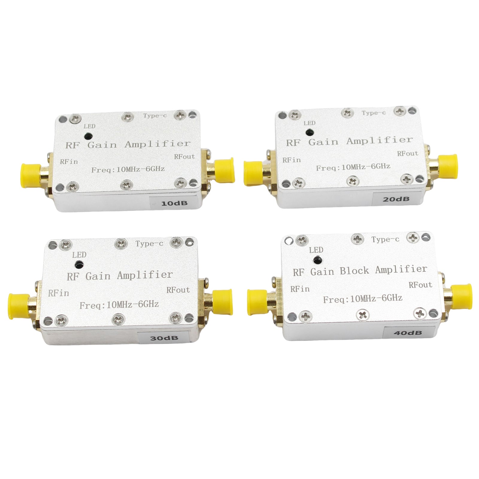 10M-6GHz RF-versterker 10dB 20dB 30dB 40dB High Gain Driver Ontvangende versterker