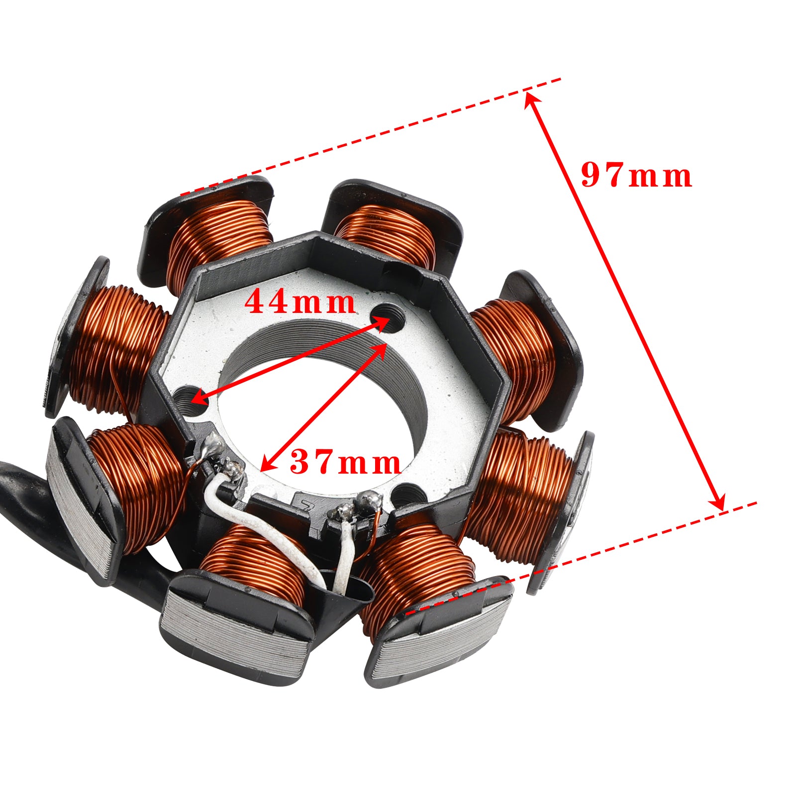 Alternateur Stator 8 Bobine pour Yamaha YBR125ed 2005-2006 YBR125ESD 2008-2012