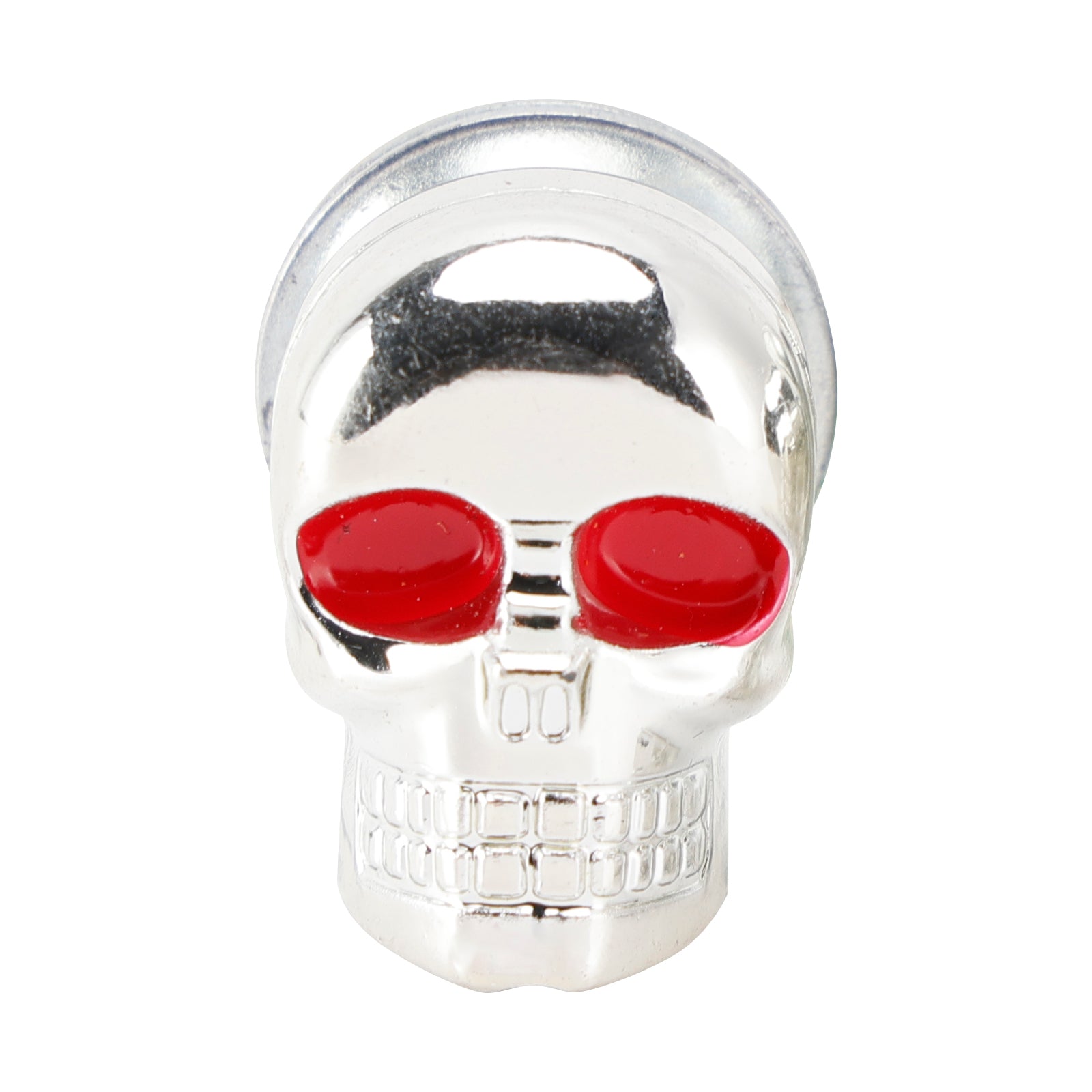 4 Custom SKULL License Plate Bolt Screw Silver Plastic Motorcycle Chopper Bobber