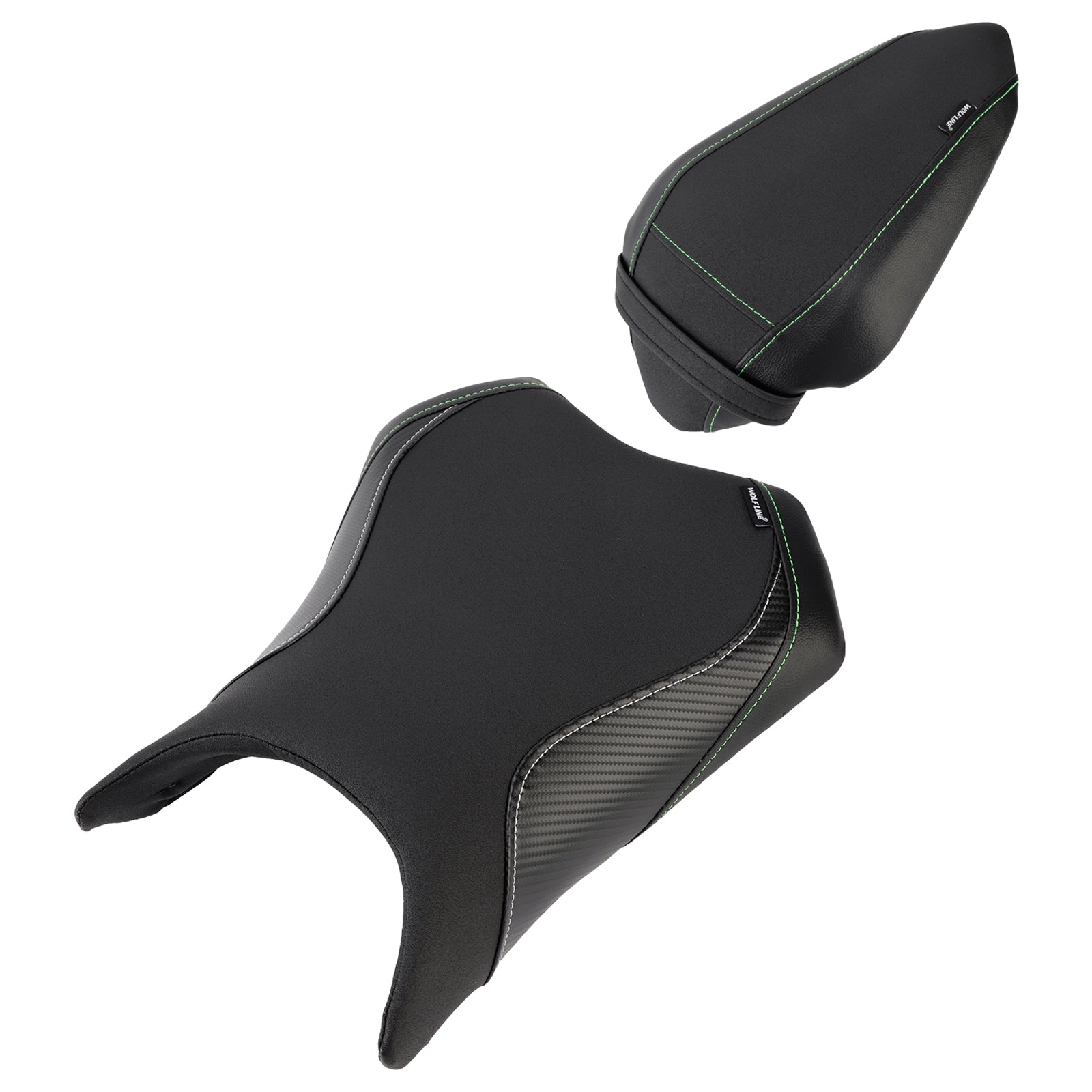 Front&Rear Raider Passenger Cushion Kit Black1 For Kawasaki Ninja 500 Z500 24-25