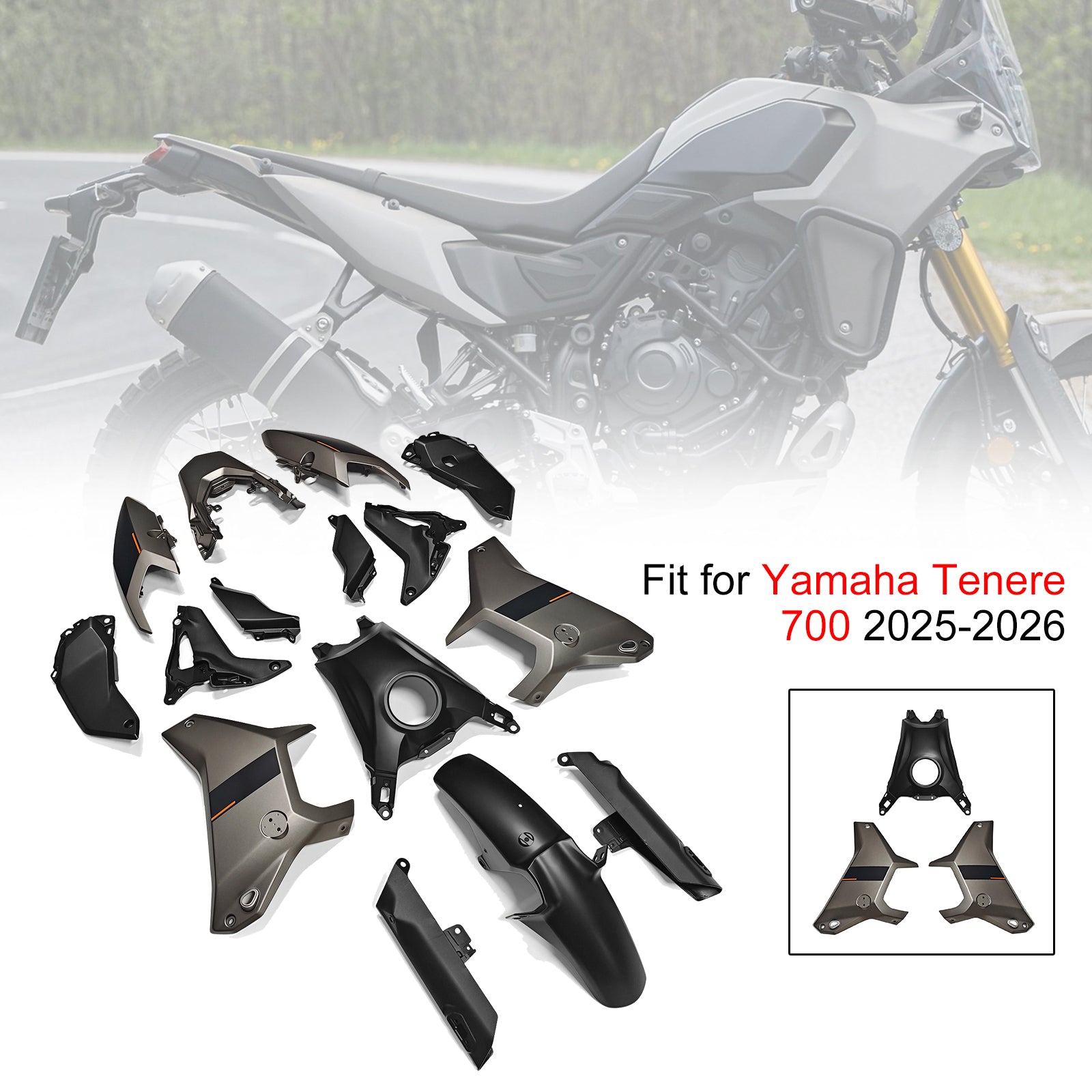 Injection Bodywork Fairing Kit for Yamaha Tenere 700 T700S 2025-2026