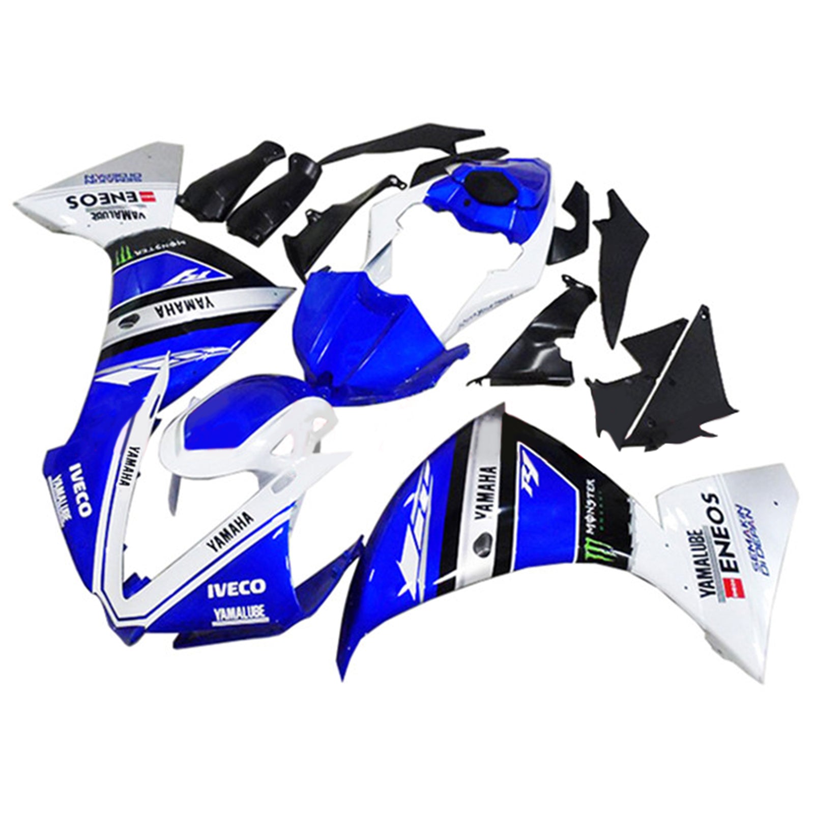 2012-2014 Yamaha YZF-R1 Injection Fairing Kit Bodywork Plastic ABS