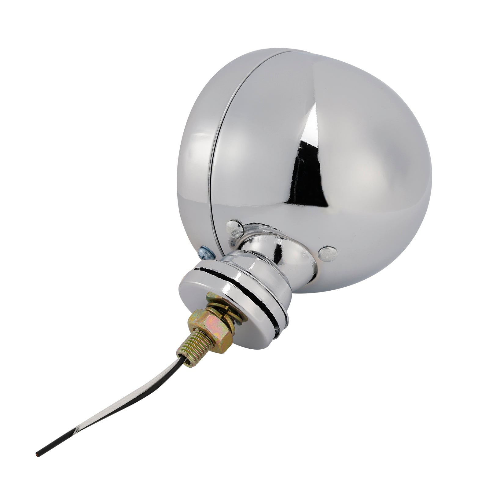 Motorcycle Beam Headlight Fog lampe personnalisée Chrome # D20 pour Racer Bobber Chopper