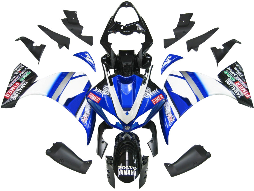 2009-2011 Yamaha YZF-R1 Bleu Noir BMC Racing Carénages Générique