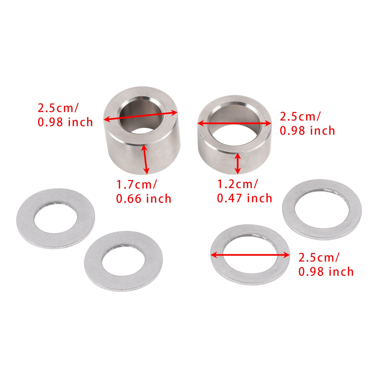 1600036 Bypass Tube Eliminator Kit Aluminiumshuntar och tätningsbrickor Bypass