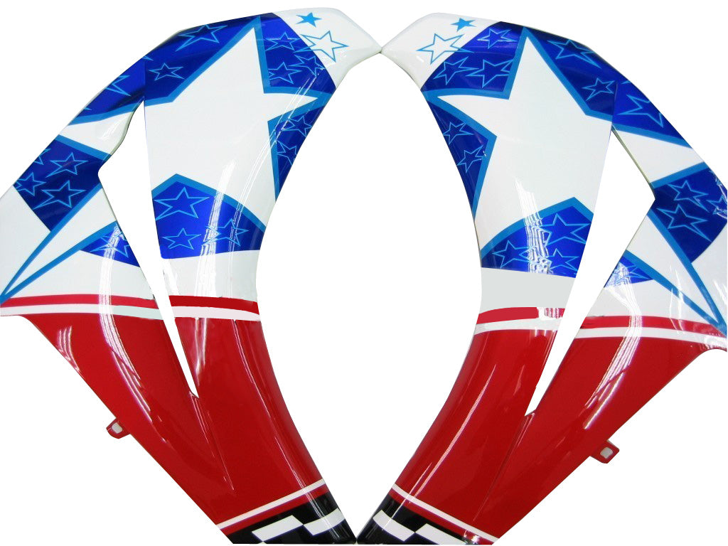 2008-2011 Honda CBR 1000 RR Red White Blue Star Racing Fairings Generic