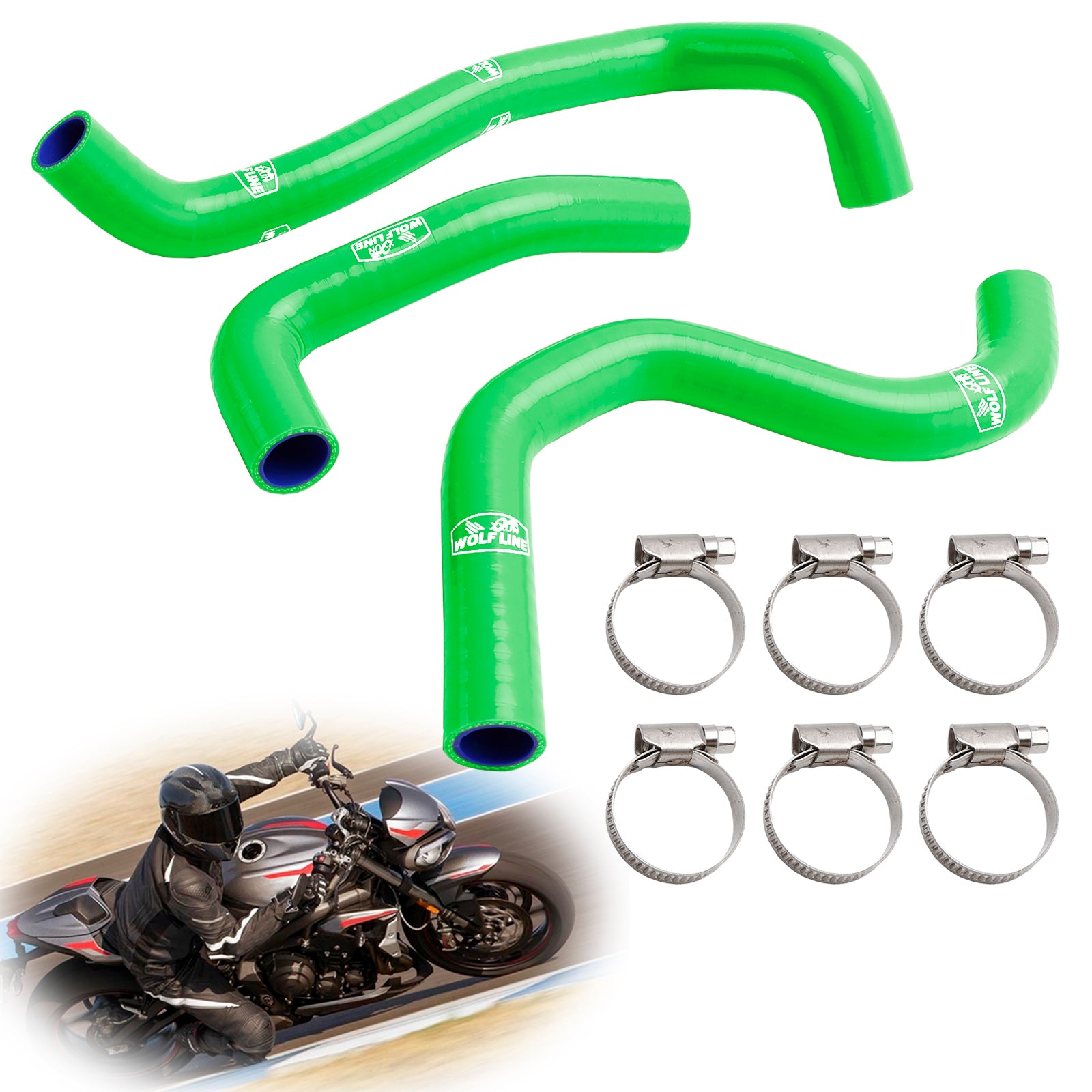 2020-2022 Street Triple 765 R RS Silicone Radiator coolant Hose kit