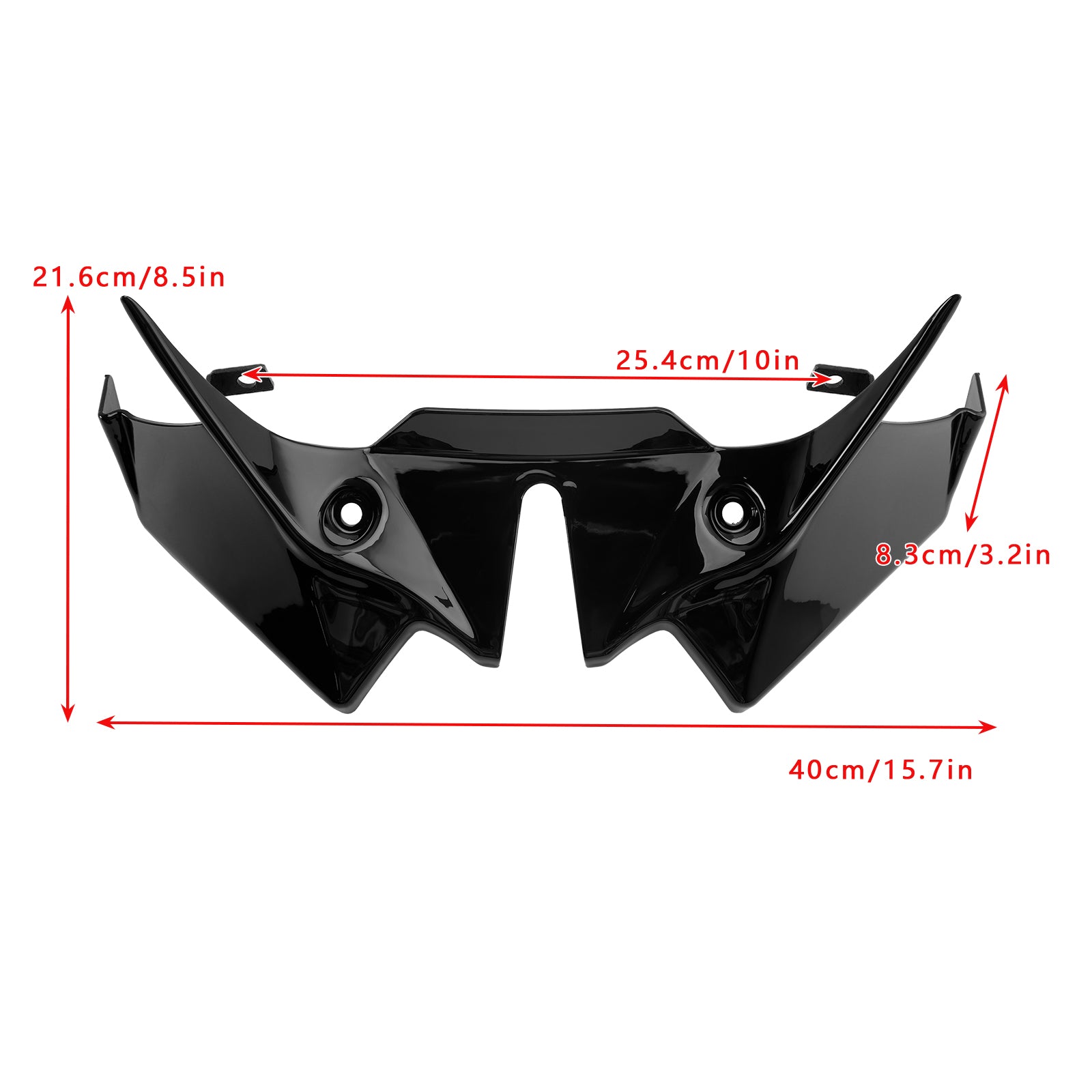 2021-2024 Kawasaki Z650 Front Downforce Spoiler Extension Fairing Black