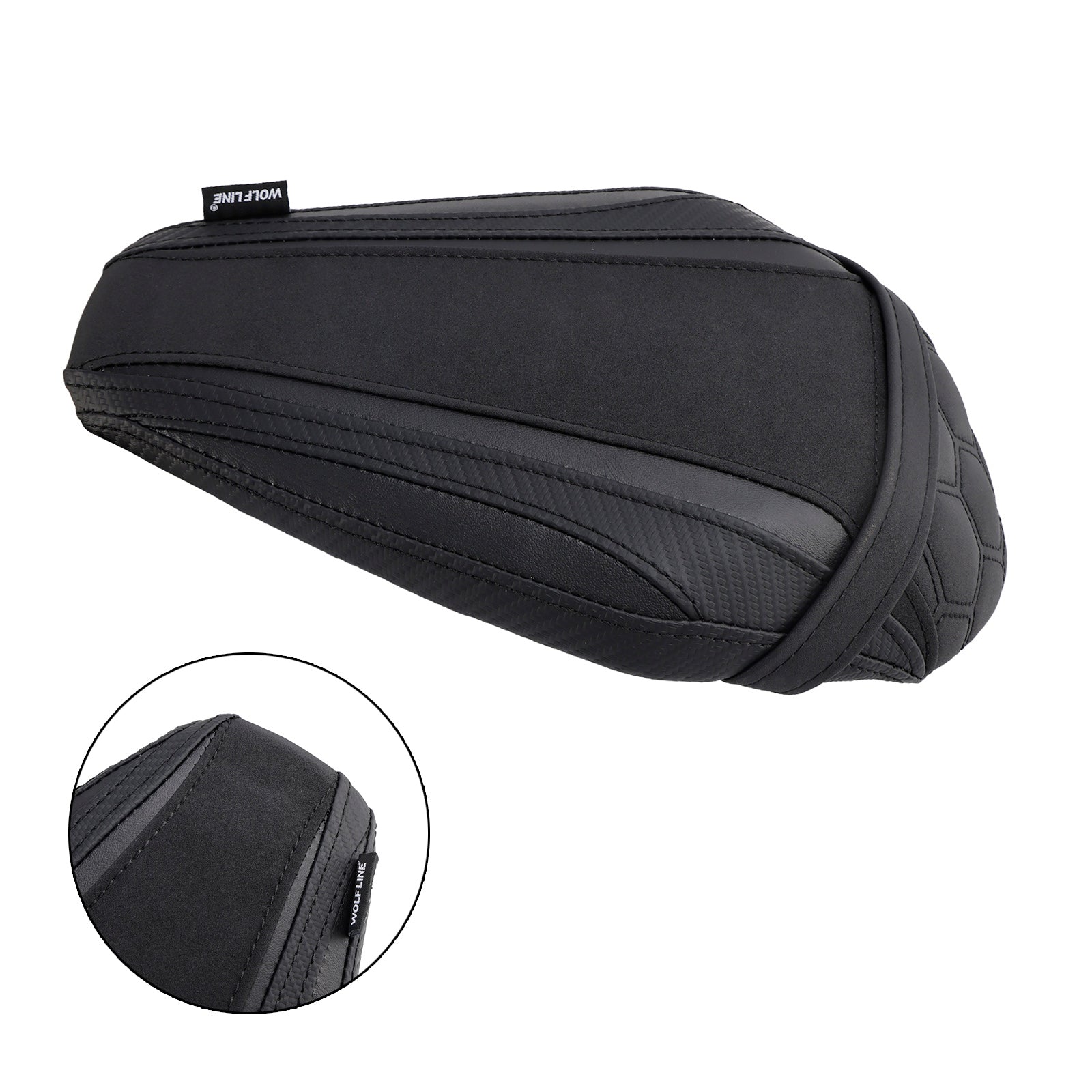 2021-2023 KAWASAKI ZX-10R/RR BASE PASSENGER SEAT CUSHION PU PULLION LAT SVART