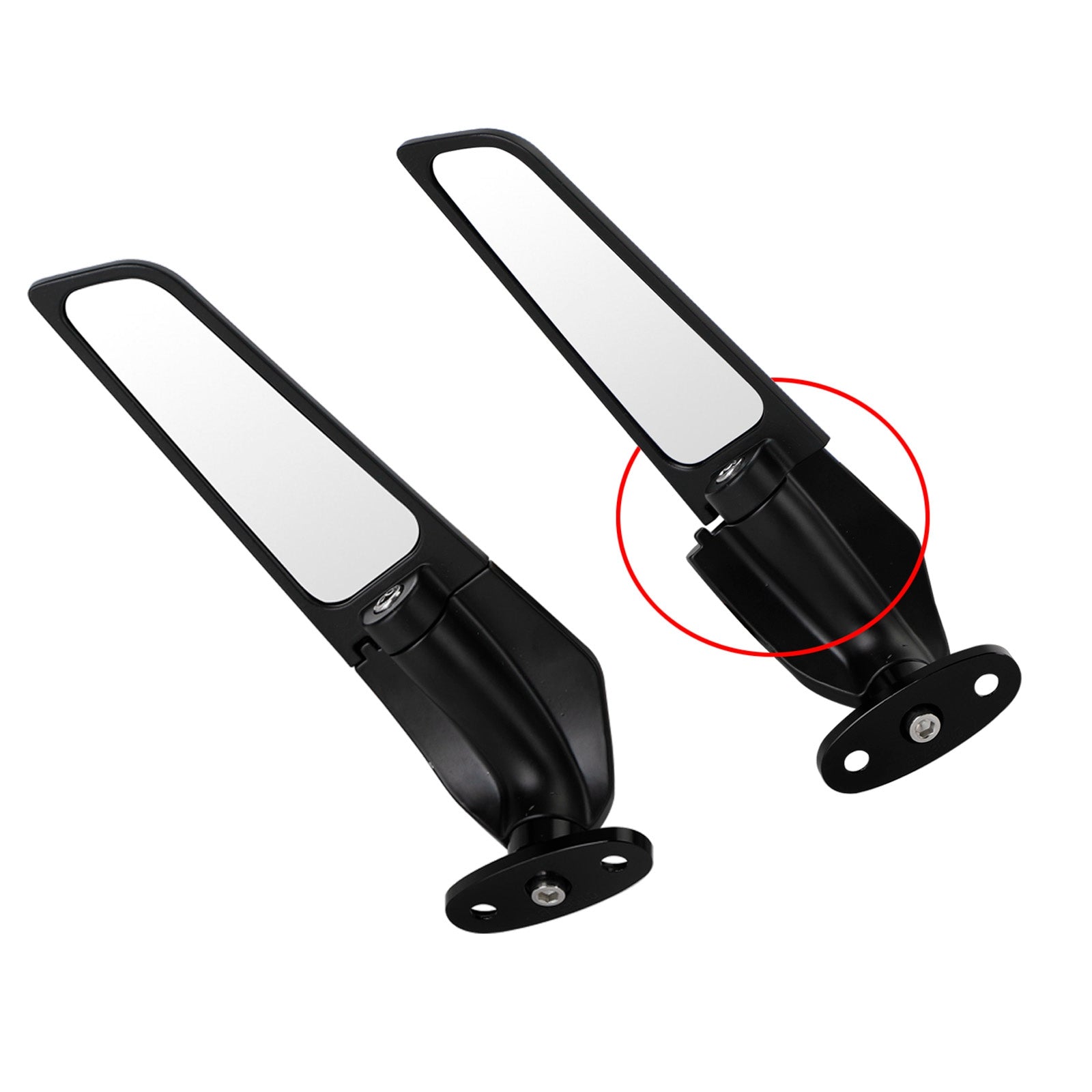 2016-2021 Honda CBR650R Wing Fin Spoiler Side Rearview Mirrors Generic