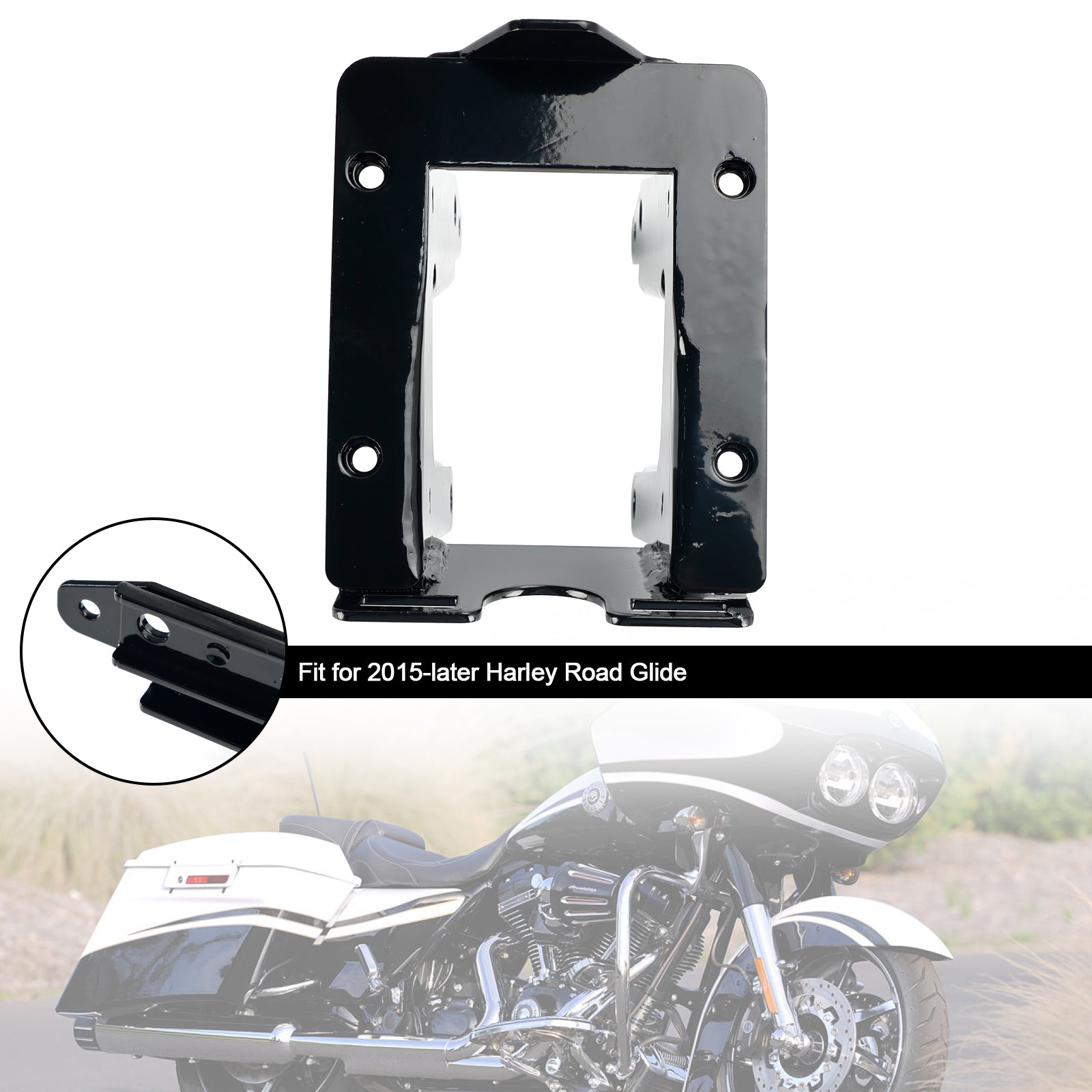 Support de support en acier pour carénage intérieur avant Harley Road Glide à partir de 2015, 47200266