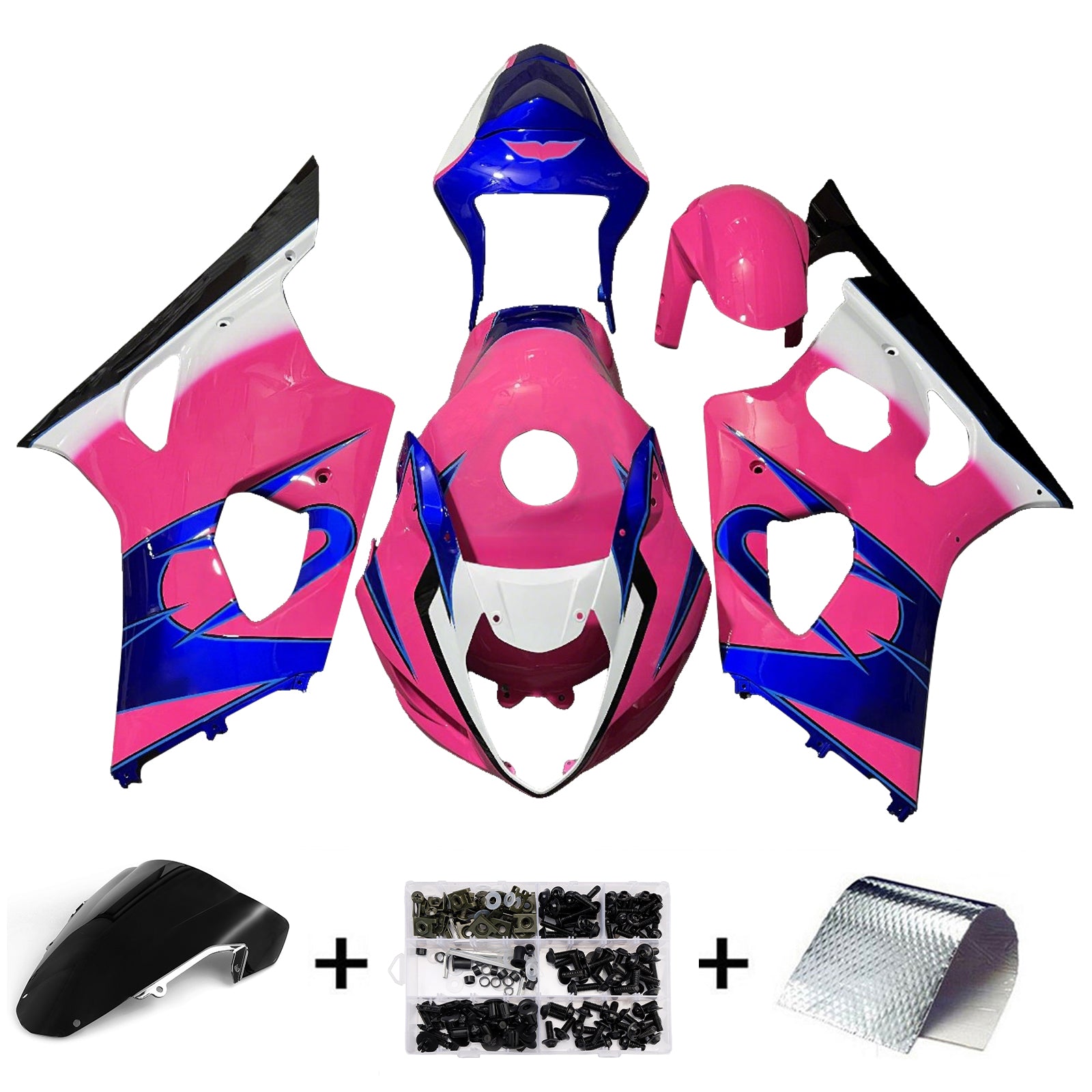 Kad karosérie vstrekovania plasty ABS pre Suzuki GSXR1000 2003-2004 K3
