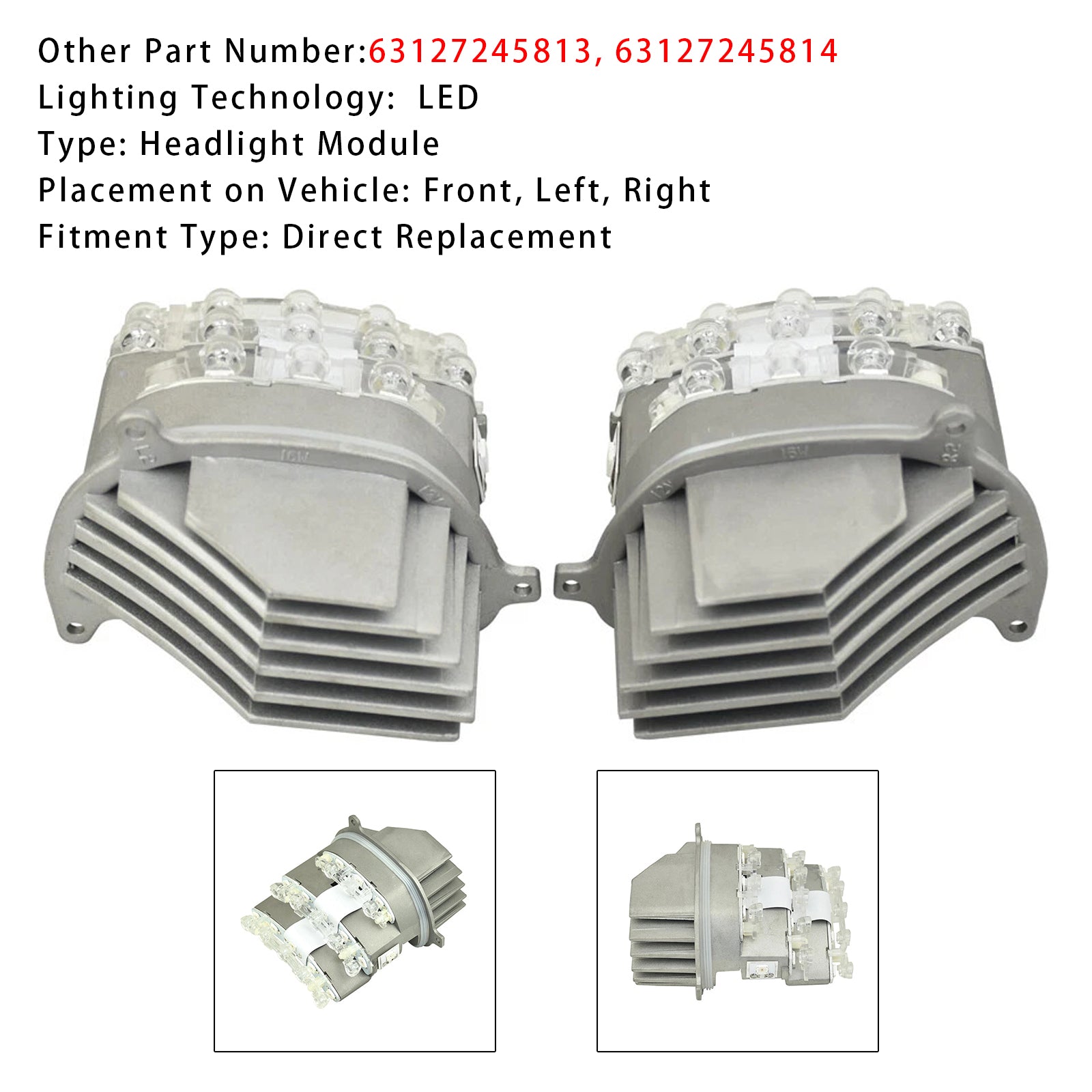2x Modul riadiacej jednotky Signal Signál 63127245813 14 pre BMW 3 E90 E91
