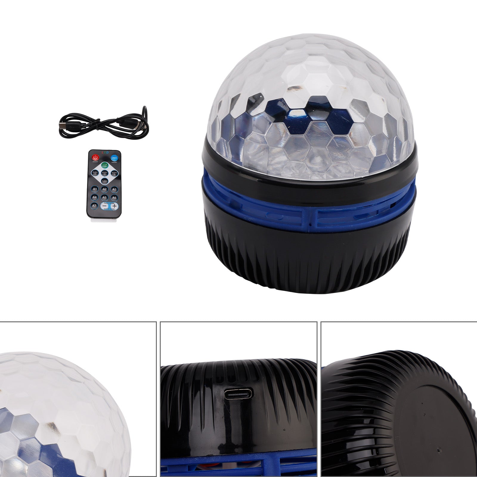 Ocean Wave Aurora Projector Lamp Colorful LED Night Light Remote Bedroom