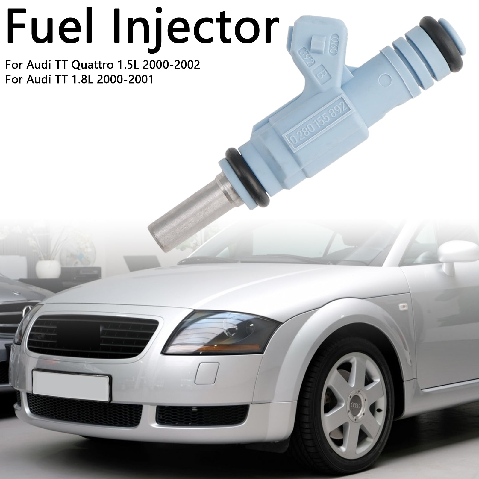 1pcs injecteur de carburant 0280155892 Fit Audi TT Quattro 1.5L 2000-2002 0280155893