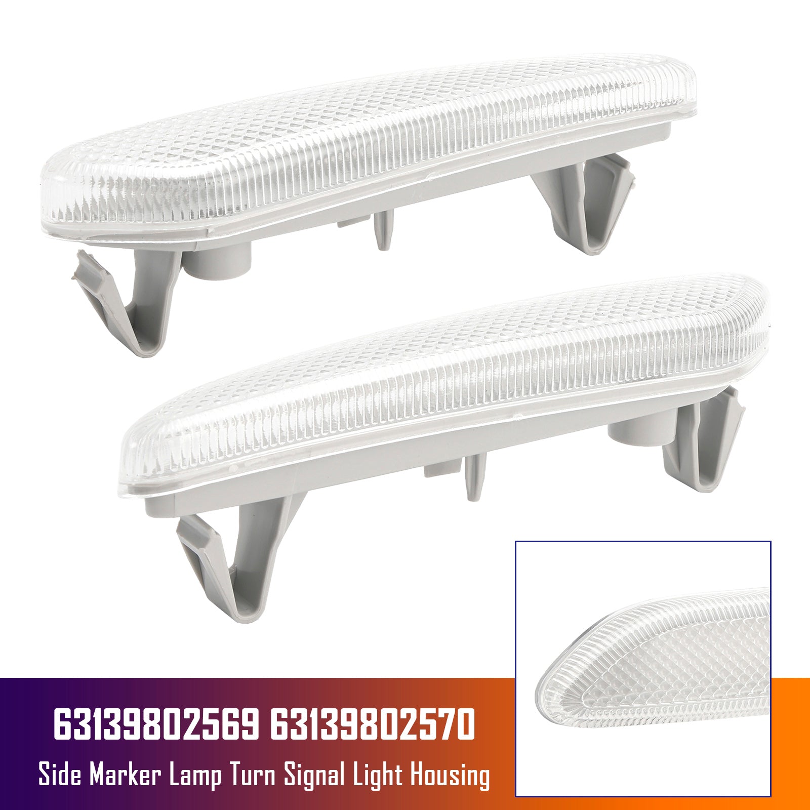 2012-2017 MINI R60 10-17 R61 PAIR SIDER Markör Lamp Turn Signal Light Housing