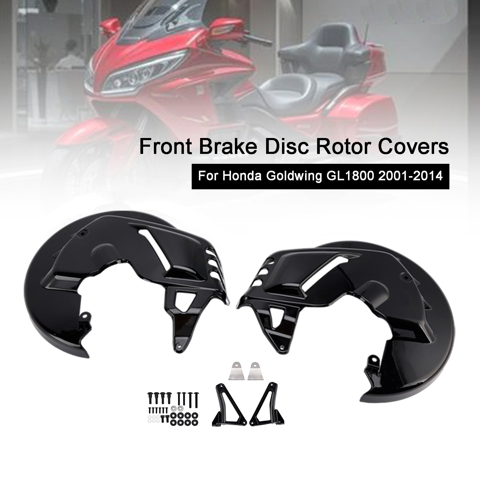 Front Brake Disc Rotor Covers For Honda Goldwing GL1800 F6B 01-15